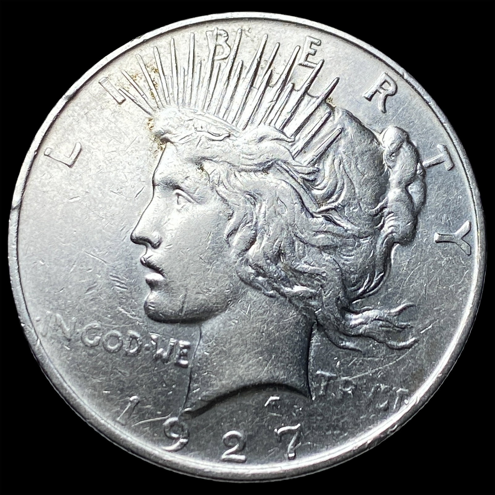 1927 Peace Silver Dollar CLOSELY UNCIRCULATED: 1927 Peace Silver Dollar CLOSELY UNCIRCULATED