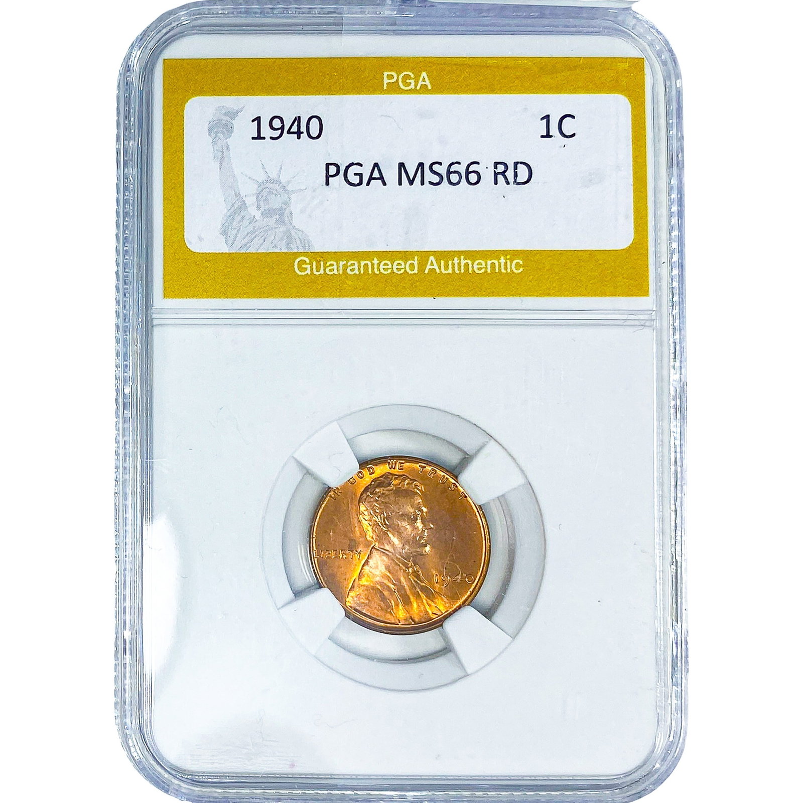 1940 Wheat Cent PGA MS66 RD (1 of 2)