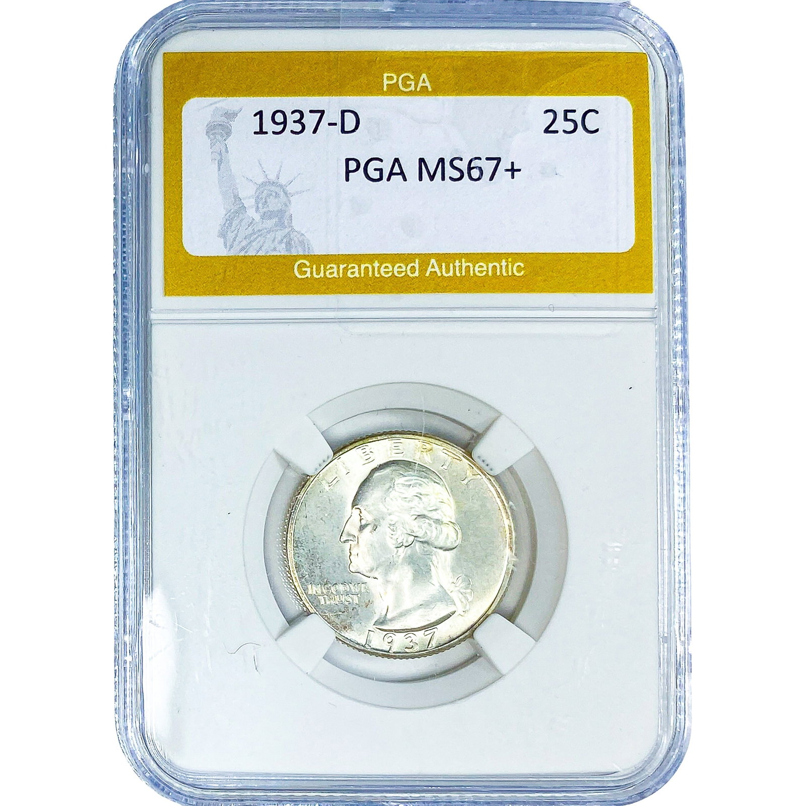 1937-D Washington Silver Quarter PGA MS67+ (1 of 2)