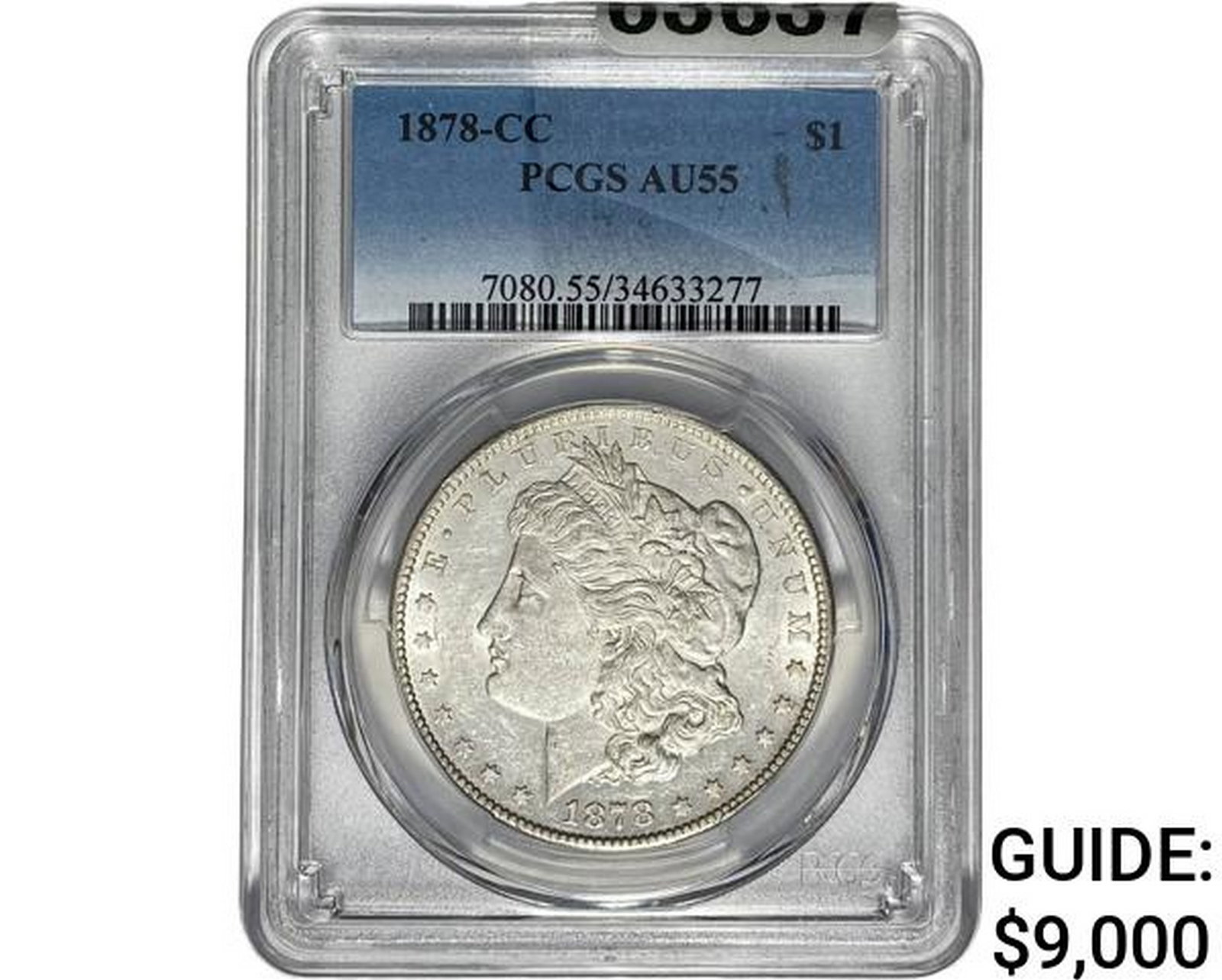 1878-CC Morgan Silver Dollar PCGS AU55: 1878-CC Morgan Silver Dollar PCGS AU55