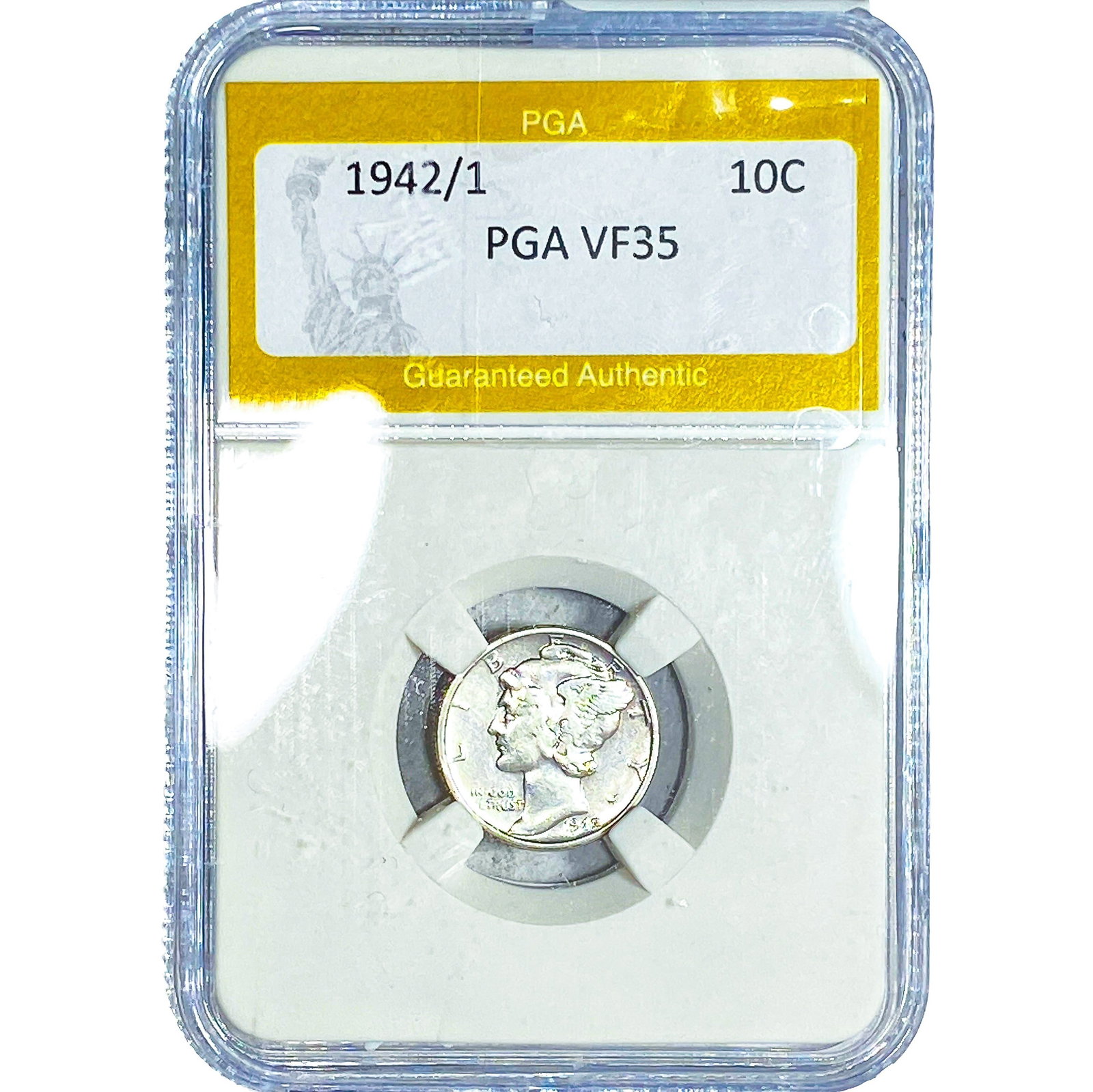 1942/1 Mercury Silver Dime PGA VF35 (1 of 2)