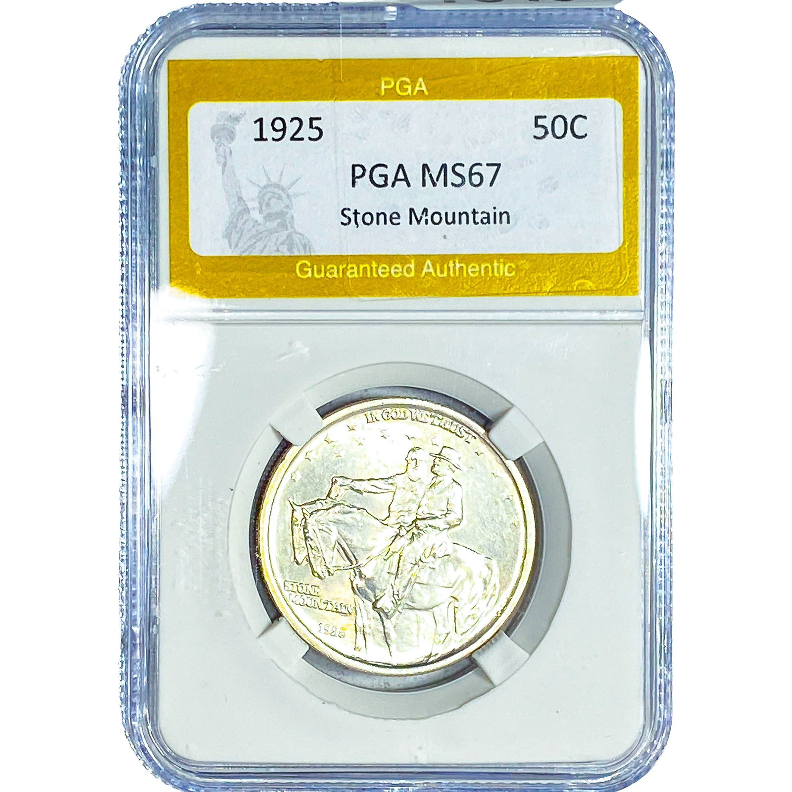 1925-S Stone Mountain Half Dollar PGA MS67: 1925-S Stone Mountain Half Dollar PGA MS67
