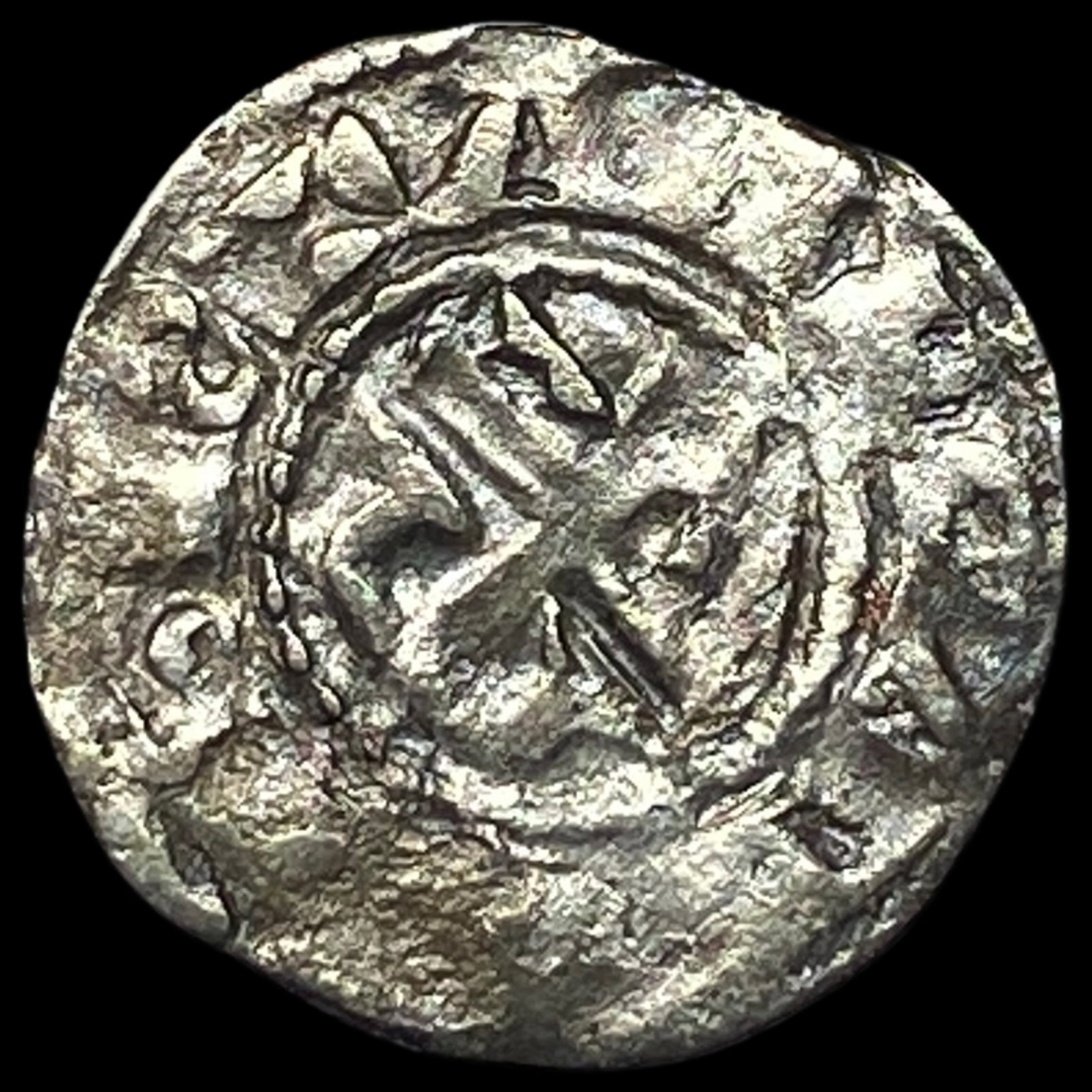 France, Anjou 1100's Silver Denier NEARLY UNCIRCULATED (1 of 2)