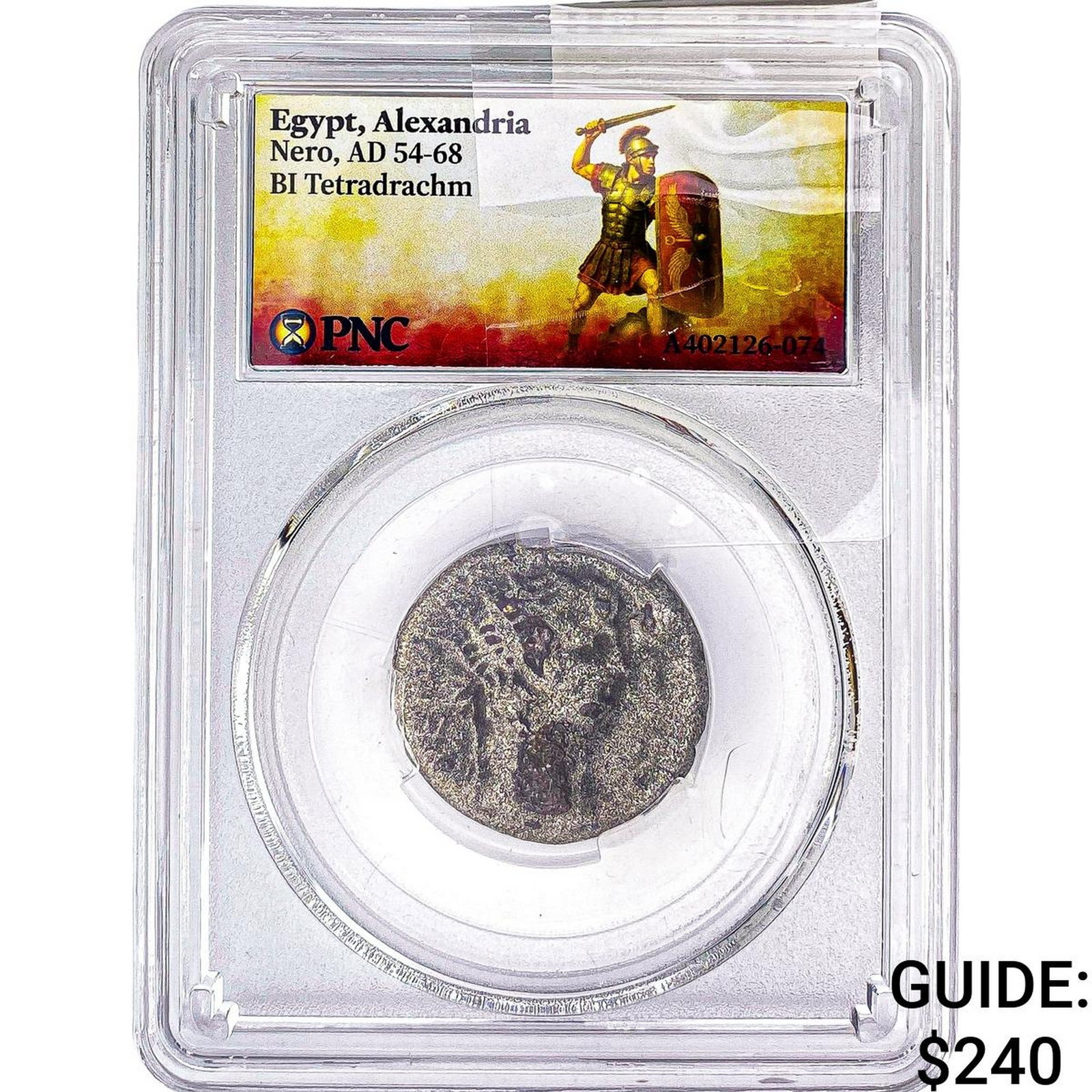 Roman Egypt Nero 54-68 AD Bi Tetradrachm PNC (1 of 2)