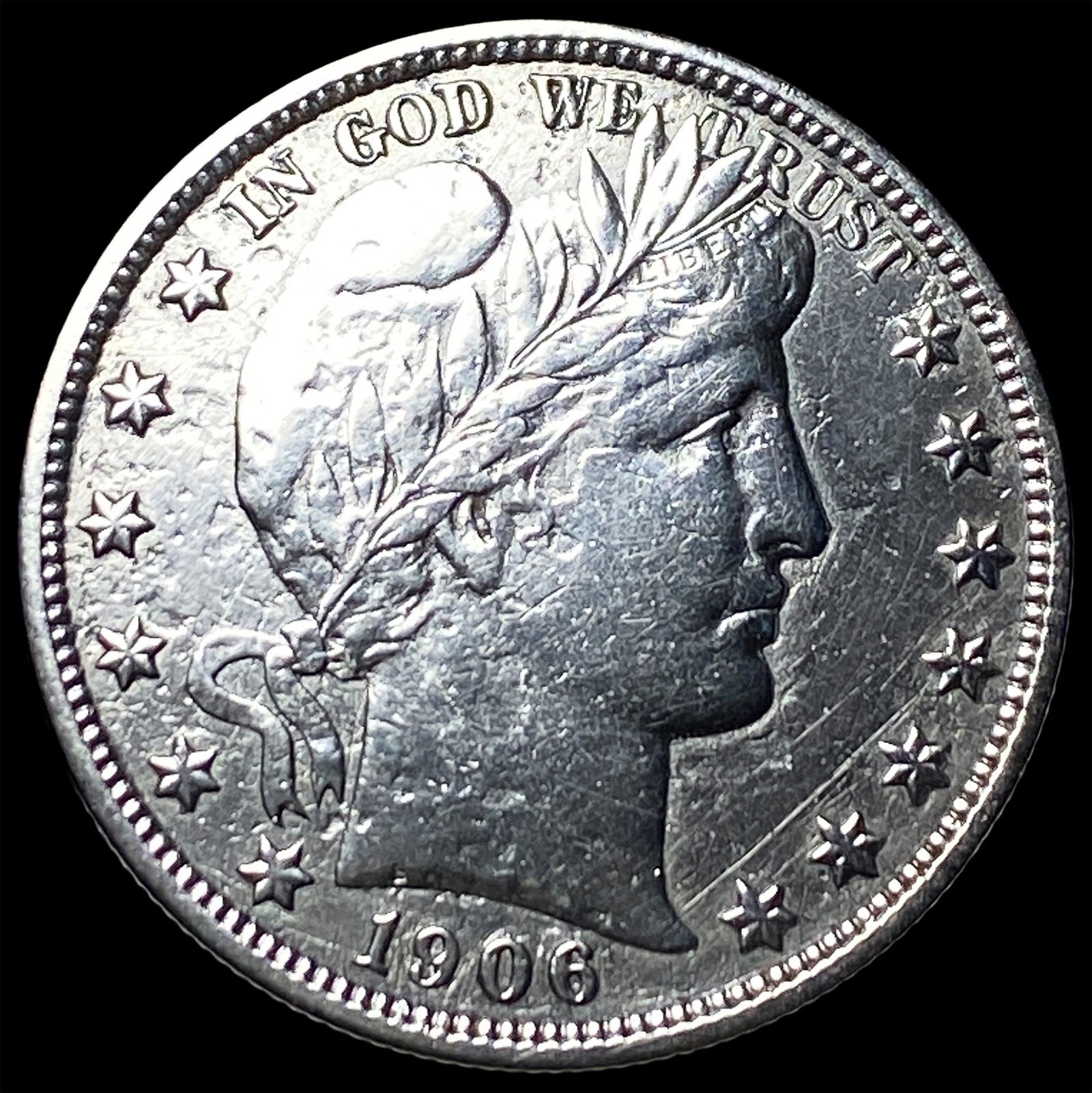 1906-D Silver Barber Half Dollar HIGH GRADE: 1906-D Silver Barber Half Dollar HIGH GRADE