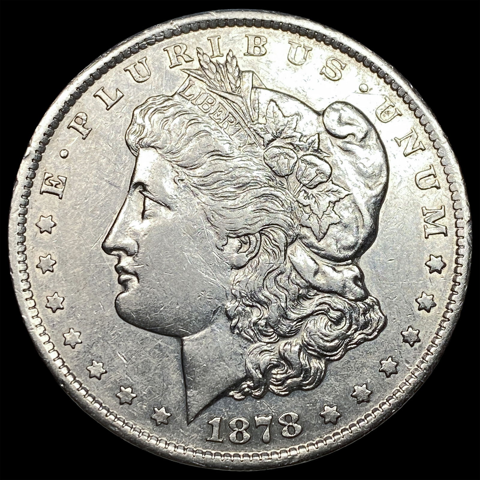 1878-CC Silver Morgan Dollar CHOICE AU: 1878-CC Silver Morgan Dollar CHOICE AU