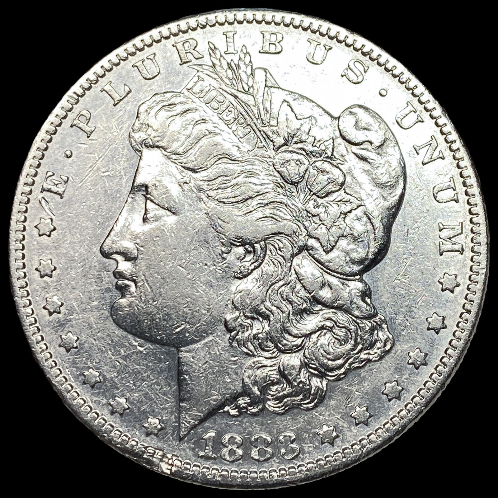1883-S Morgan Silver Dollar CLOSELY UNCIRCULATED: 1883-S Morgan Silver Dollar CLOSELY UNCIRCULATED