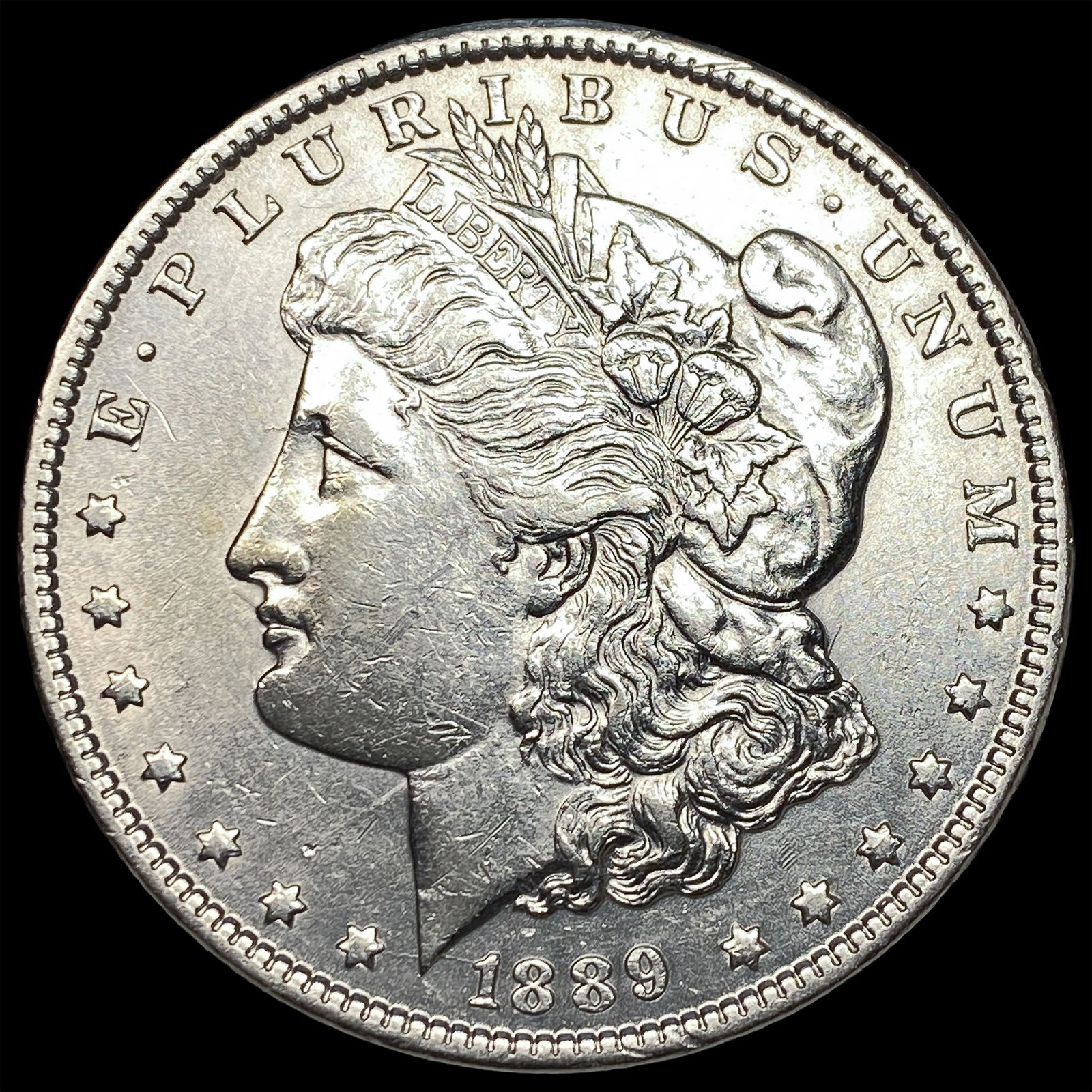 1889-S Silver Morgan Dollar CHOICE AU: 1889-S Silver Morgan Dollar CHOICE AU