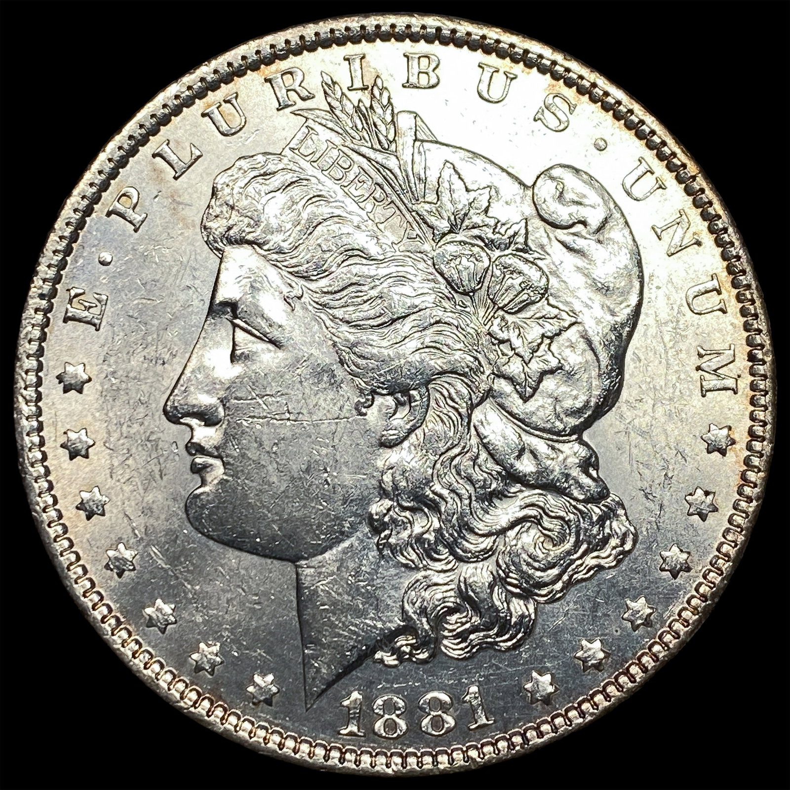 1881 Morgan Silver Dollar CHOICE AU: 1881 Morgan Silver Dollar CHOICE AU