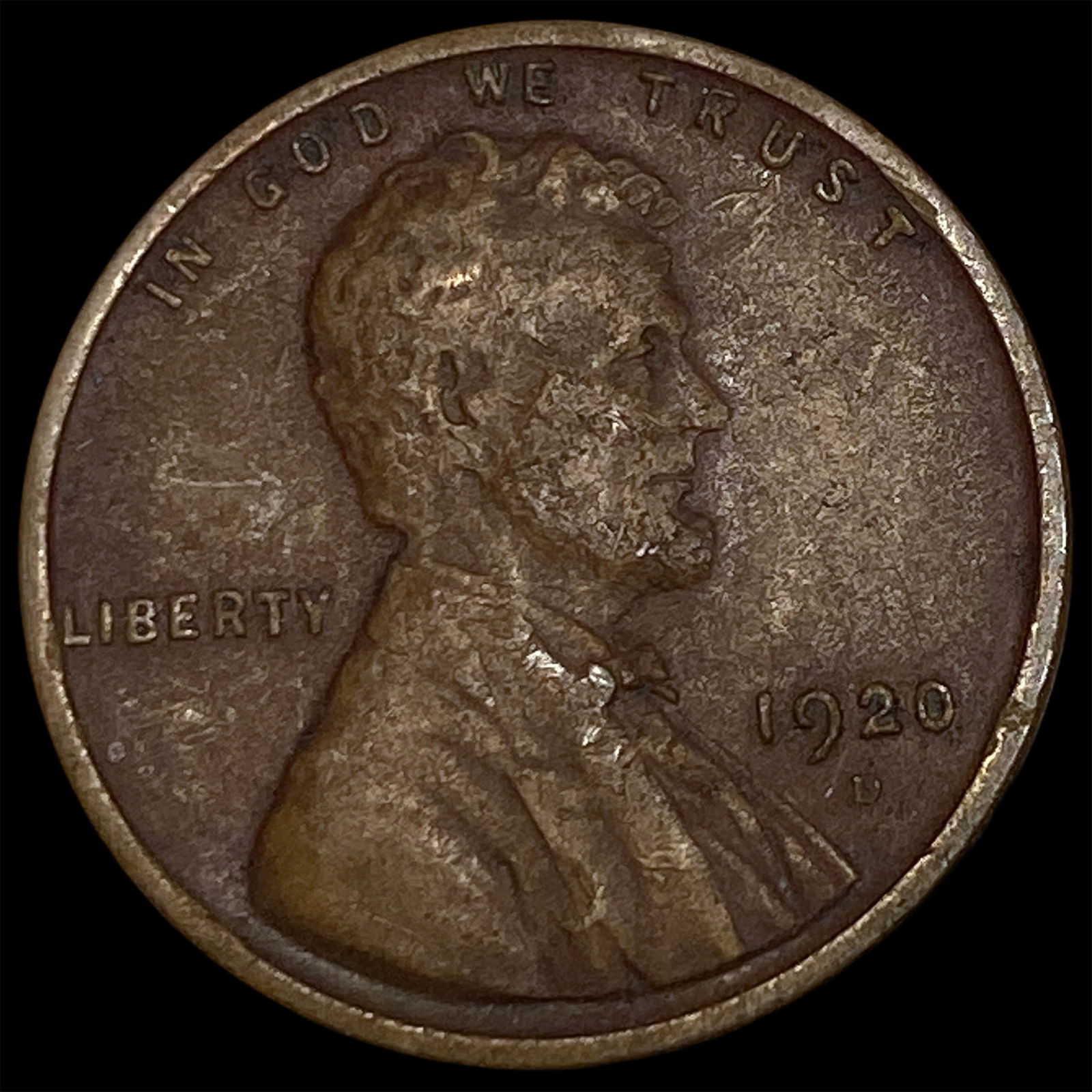 1920-D Lincoln Wheat Cent NEARLY UNCIRCULATED: 1920-D Lincoln Wheat Cent NEARLY UNCIRCULATED