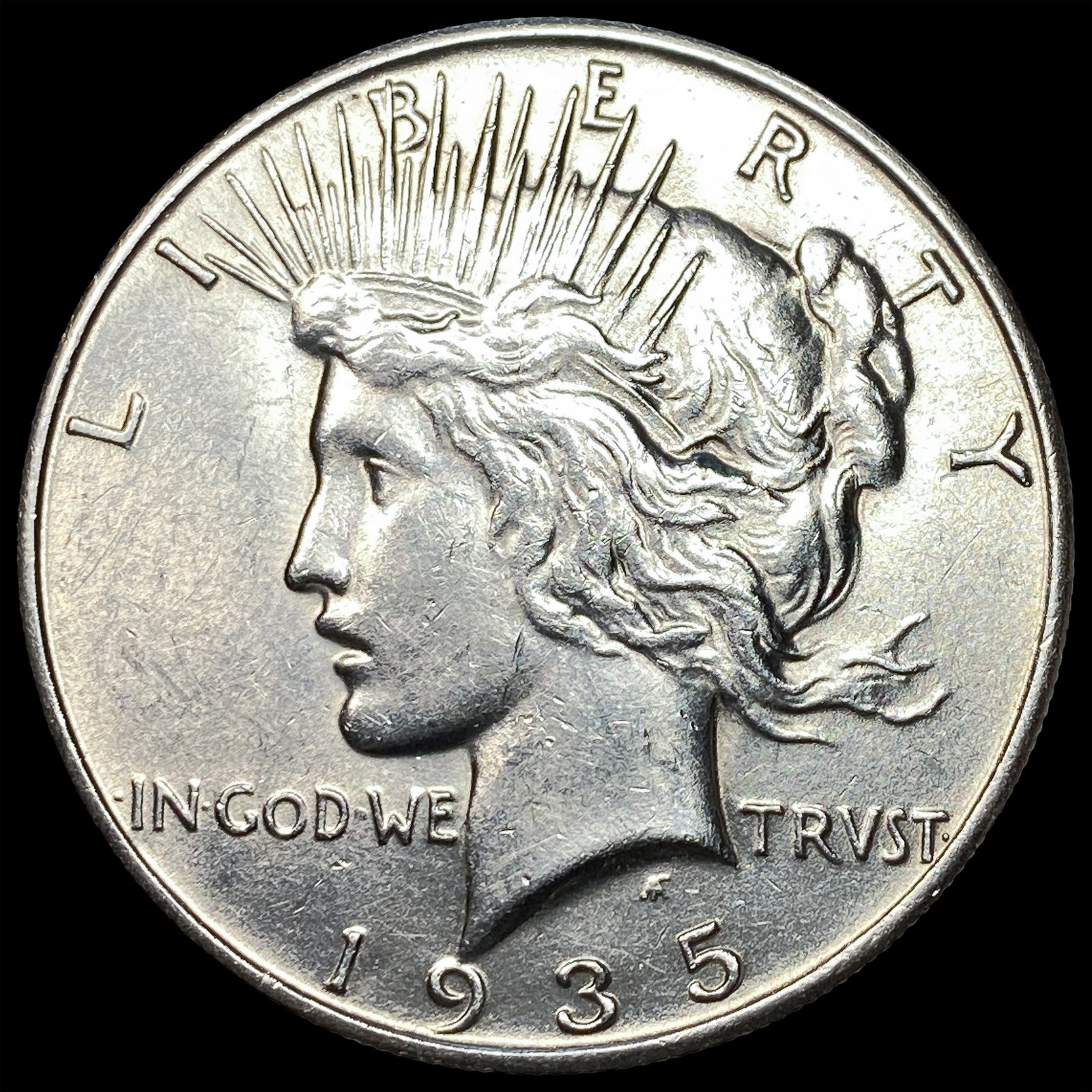 1935-S Silver Peace Dollar CHOICE BU: 1935-S Silver Peace Dollar CHOICE BU