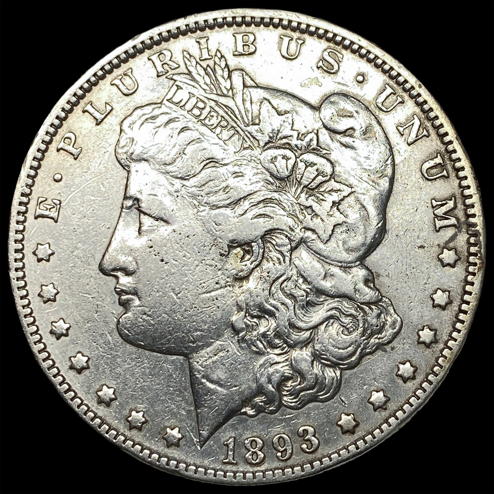 1893-O Silver Morgan Dollar NEARLY UNCIRCULATED (1 of 2)