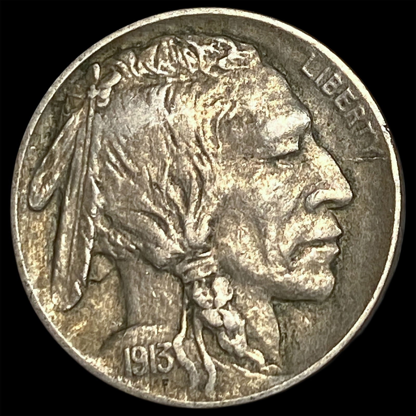 1913-D Type 1 Buffalo Nickel CLOSELY UNCIRCULATED: 1913-D Type 1 Buffalo Nickel CLOSELY UNCIRCULATED