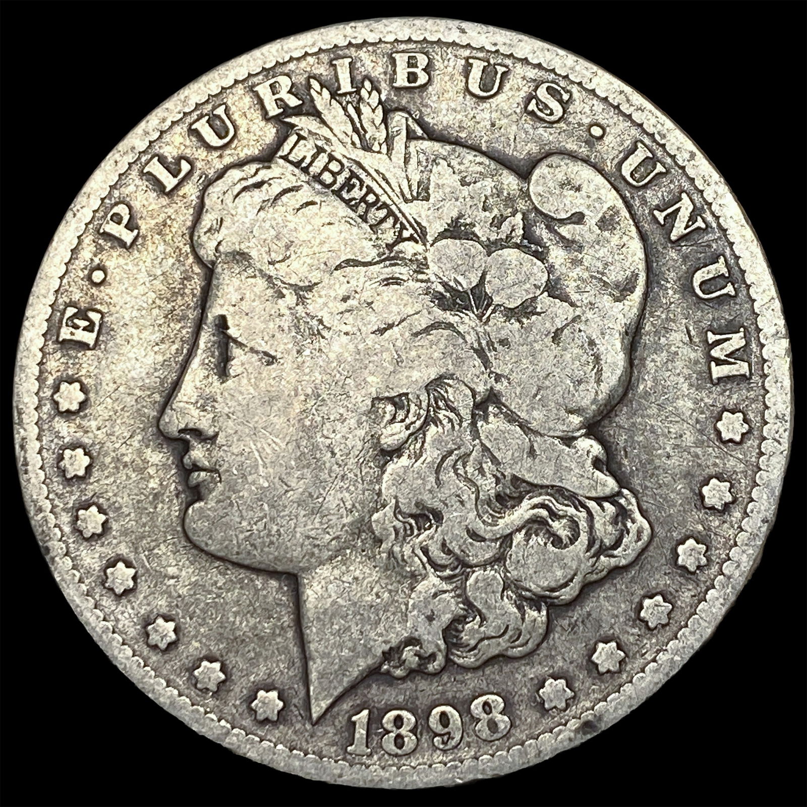 1898-S Silver Morgan Dollar NEARLY UNCIRCULATED: 1898-S Silver Morgan Dollar NEARLY UNCIRCULATED