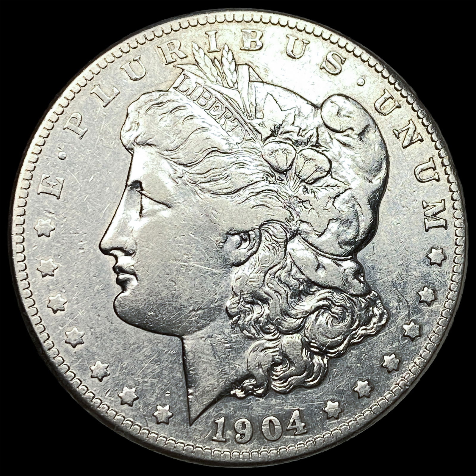 1904-S Silver Morgan Dollar NEARLY UNCIRCULATED: 1904-S Silver Morgan Dollar NEARLY UNCIRCULATED