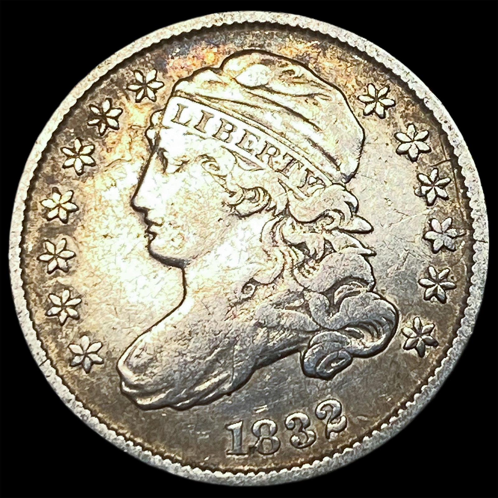 1832 Capped Bust Dime NEARLY UNCIRCULATED: 1832 Capped Bust Dime NEARLY UNCIRCULATED