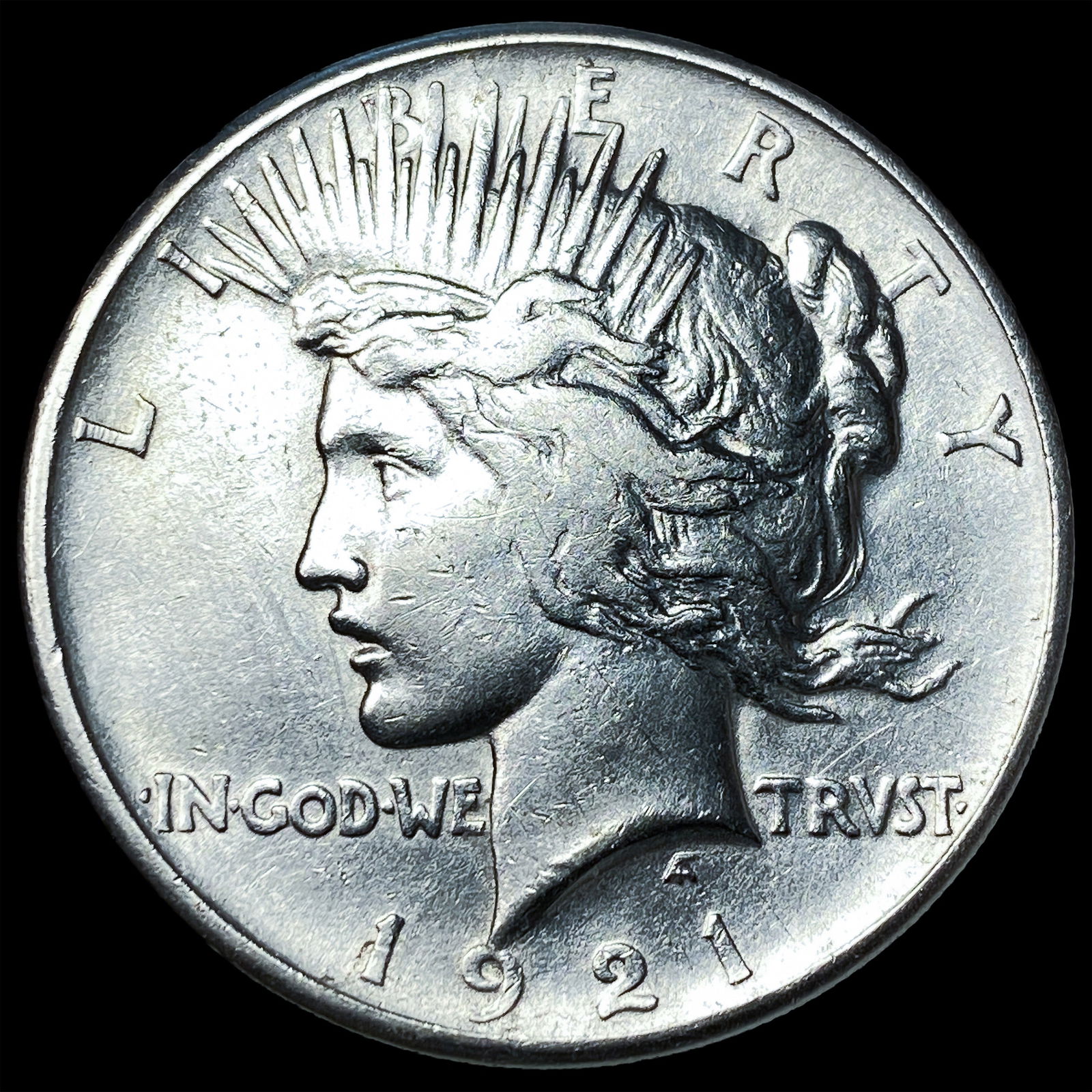 1921 Silver Peace Dollar CLOSELY UNCIRCULATED: 1921 Silver Peace Dollar CLOSELY UNCIRCULATED