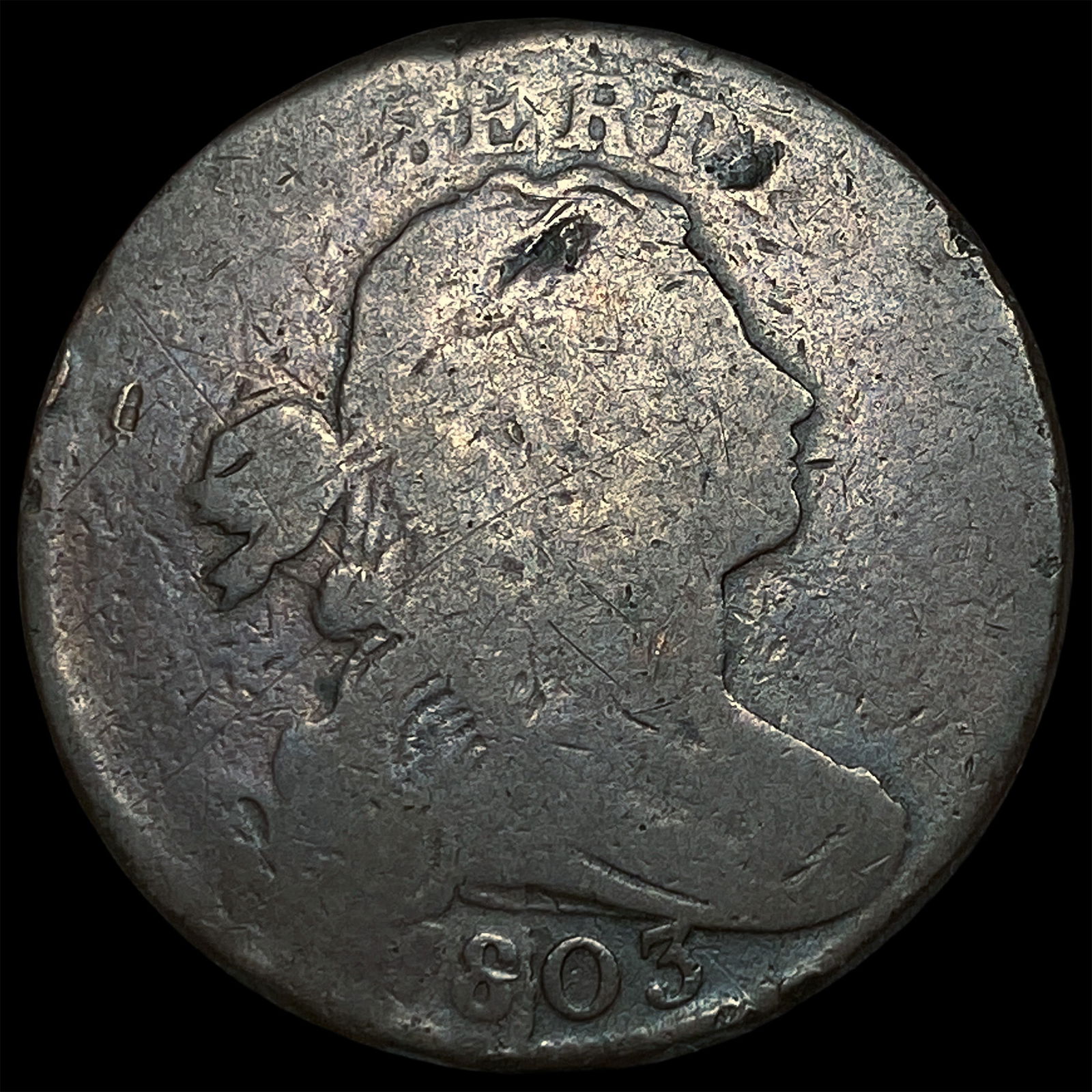 1803 Draped Bust Large Cent NICELY CIRCULATED: 1803 Draped Bust Large Cent NICELY CIRCULATED