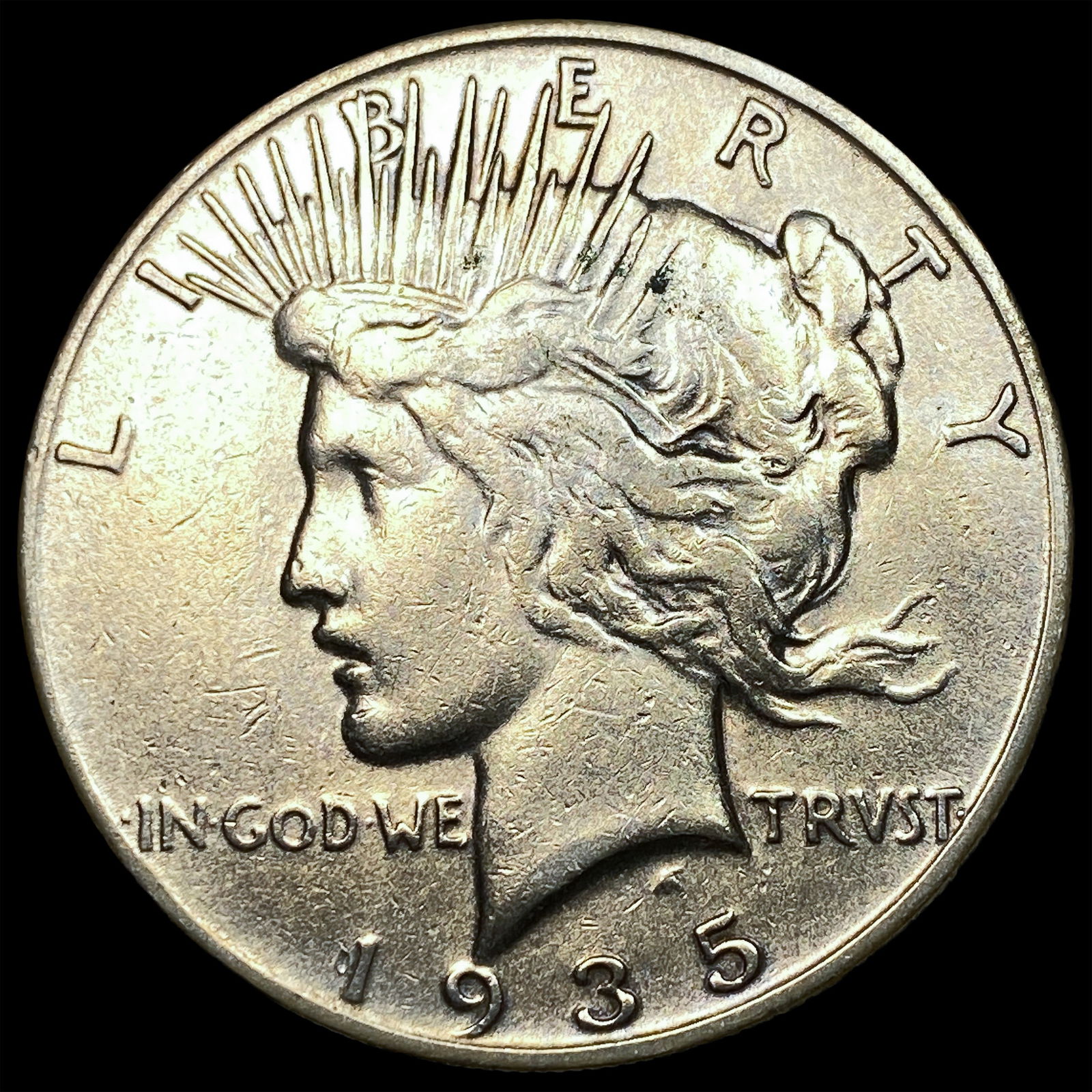 1935-S Silver Peace Dollar CLOSELY UNCIRCULATED: 1935-S Silver Peace Dollar CLOSELY UNCIRCULATED