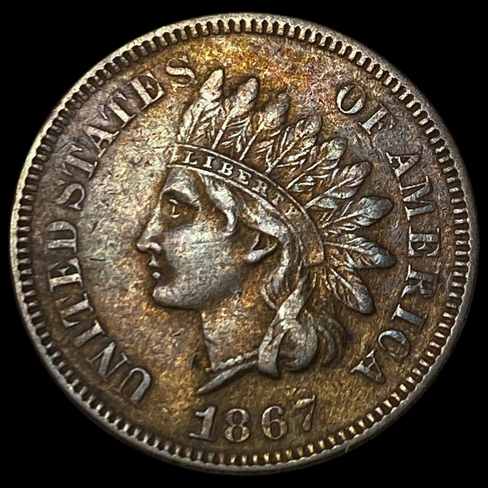 1867 Indian Head Cent CLOSELY UNCIRCULATED (1 of 2)