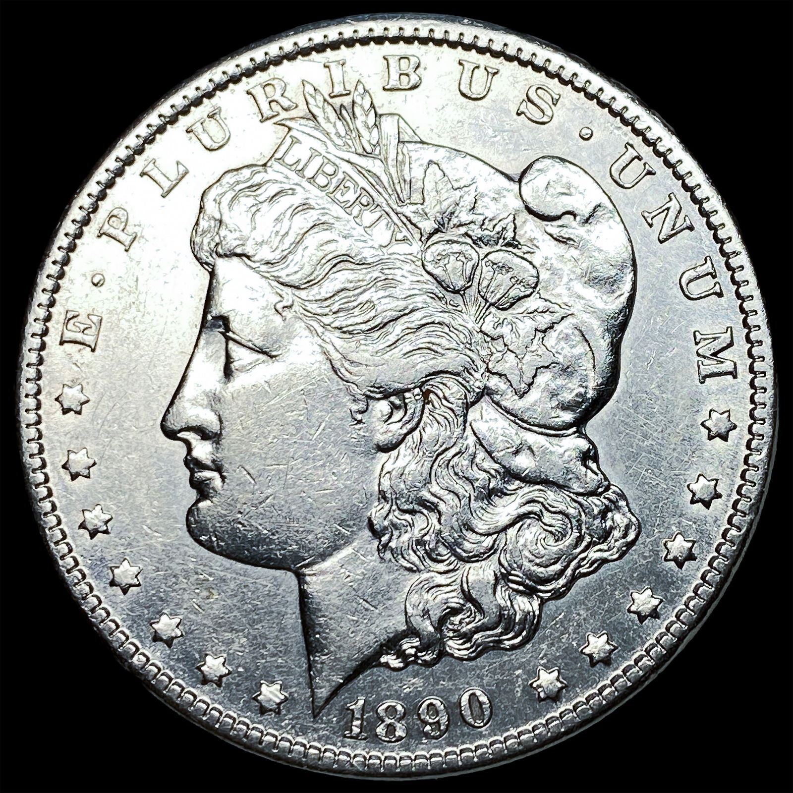 1890-CC Silver Morgan Dollar CHOICE AU: 1890-CC Silver Morgan Dollar CHOICE AU