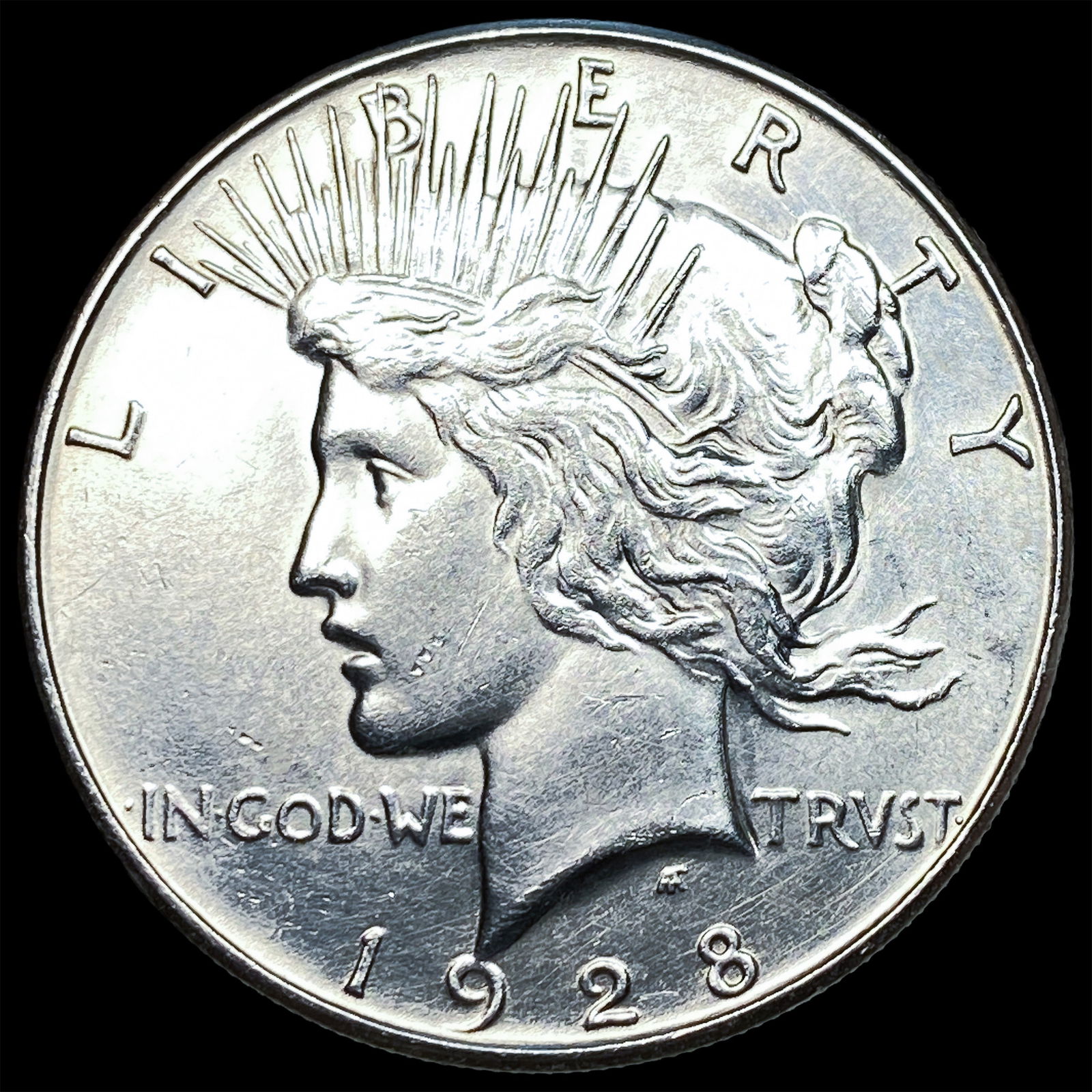 1928-S Silver Peace Dollar UNCIRCULATED: 1928-S Silver Peace Dollar UNCIRCULATED