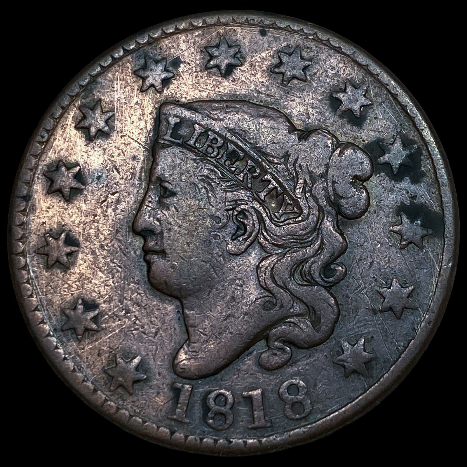 1818 Large Cent LIGHTLY CIRCULATED (1 of 2)