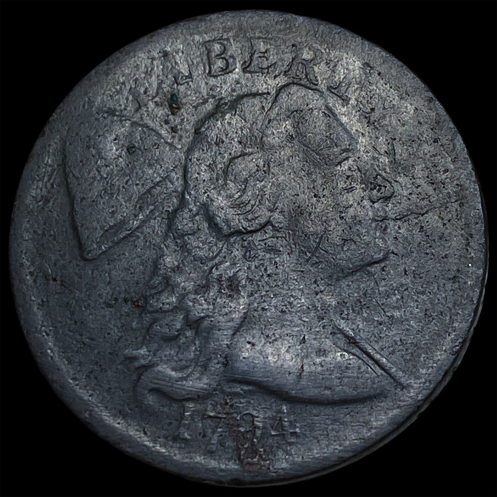 1794 Liberty Cap Large Cent NICELY CIRCULATED: 1794 Liberty Cap Large Cent NICELY CIRCULATED