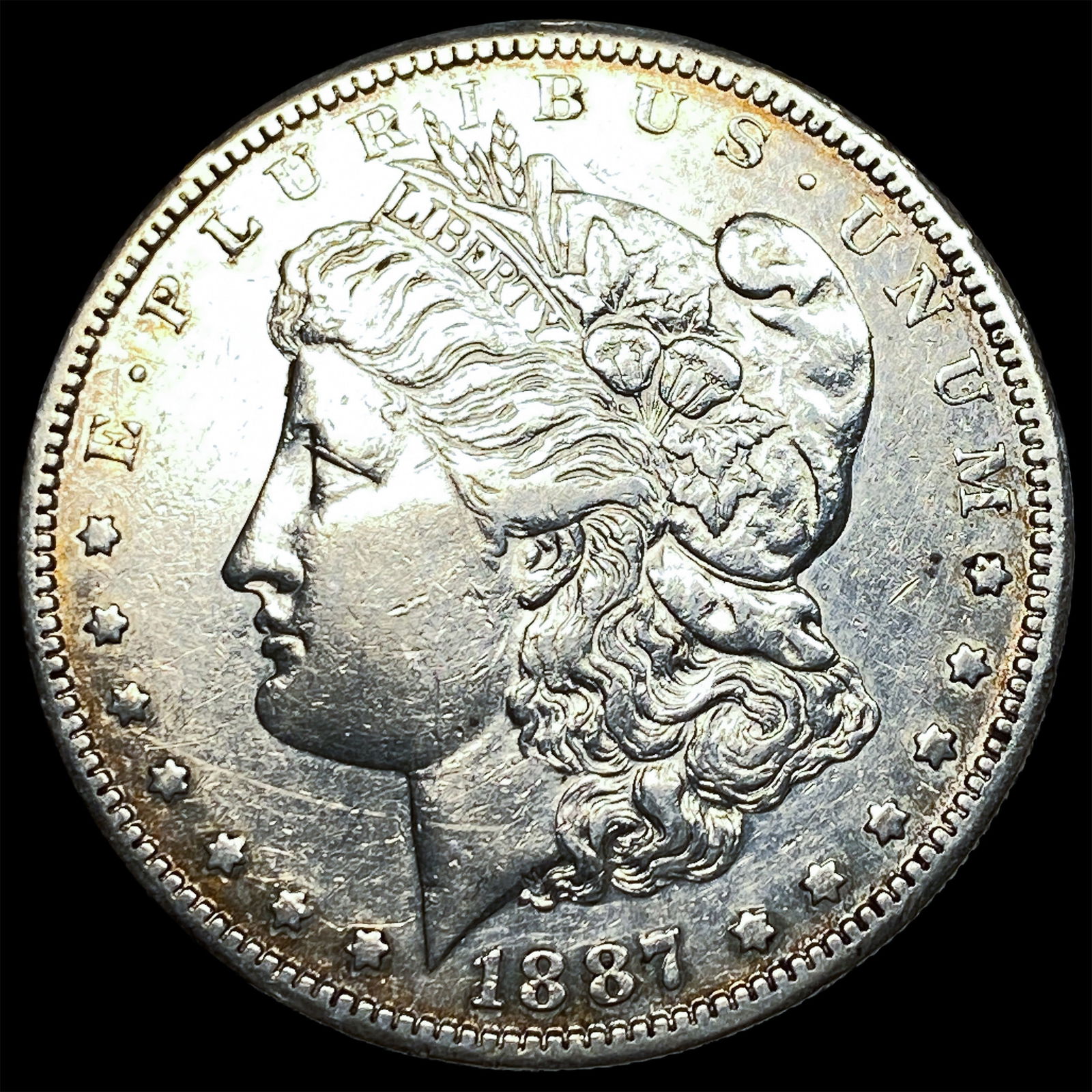 1887-S Silver Morgan Dollar CLOSELY UNCIRCULATED: 1887-S Silver Morgan Dollar CLOSELY UNCIRCULATED