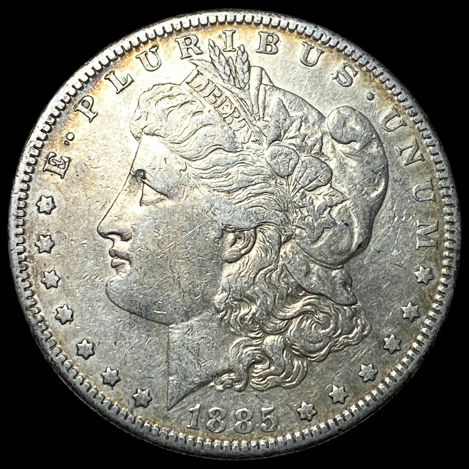 1885-S Silver Morgan Dollar NEARLY UNCIRCULATED: 1885-S Silver Morgan Dollar NEARLY UNCIRCULATED