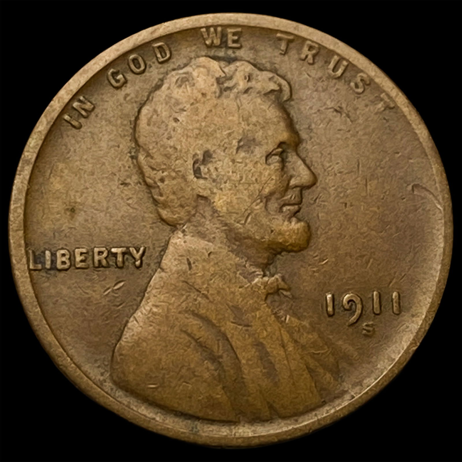 1911-S Lincoln Wheat Cent ABOUT UNCIRCULATED (1 of 2)