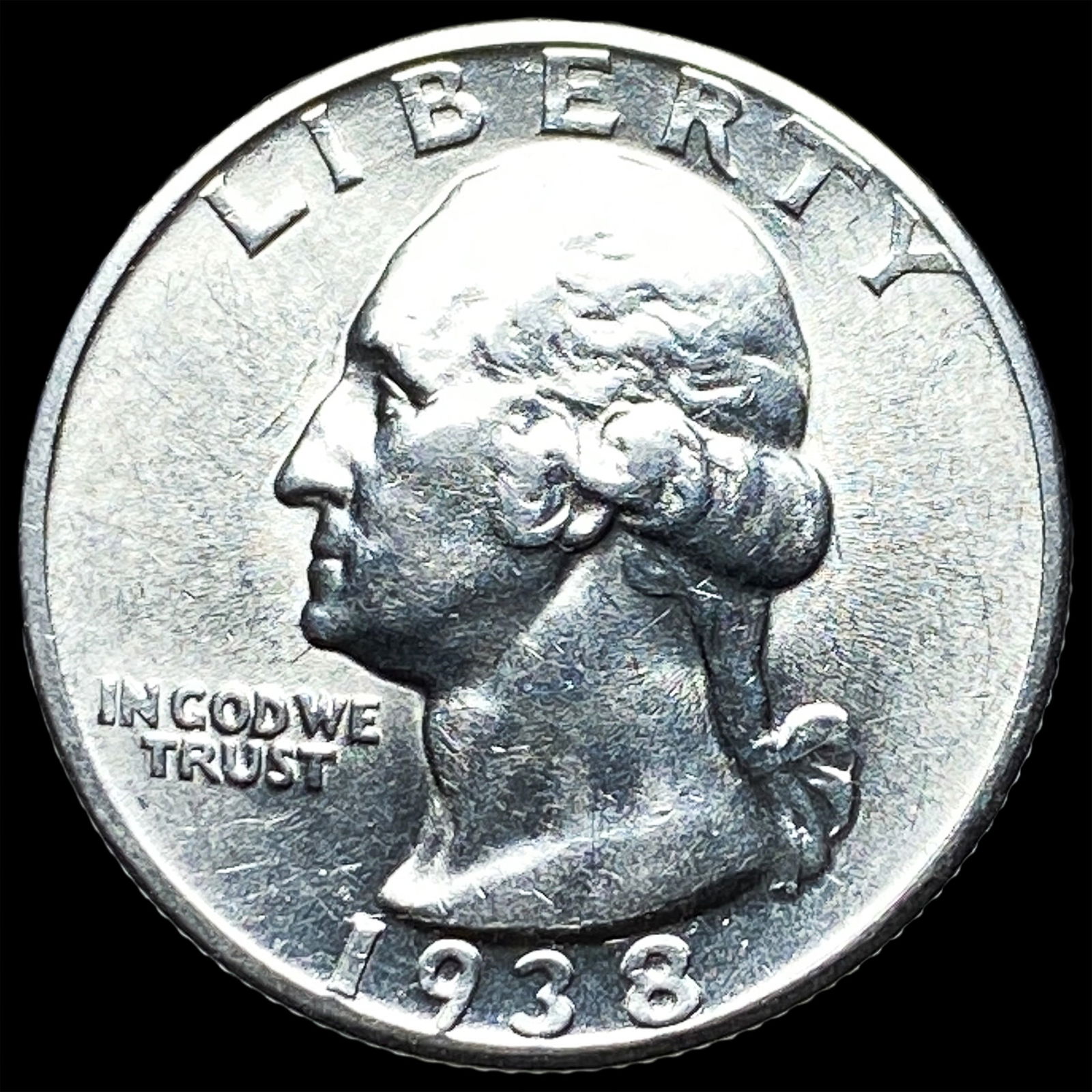 1938-S Silver Washington Quarter CHOICE BU (1 of 2)