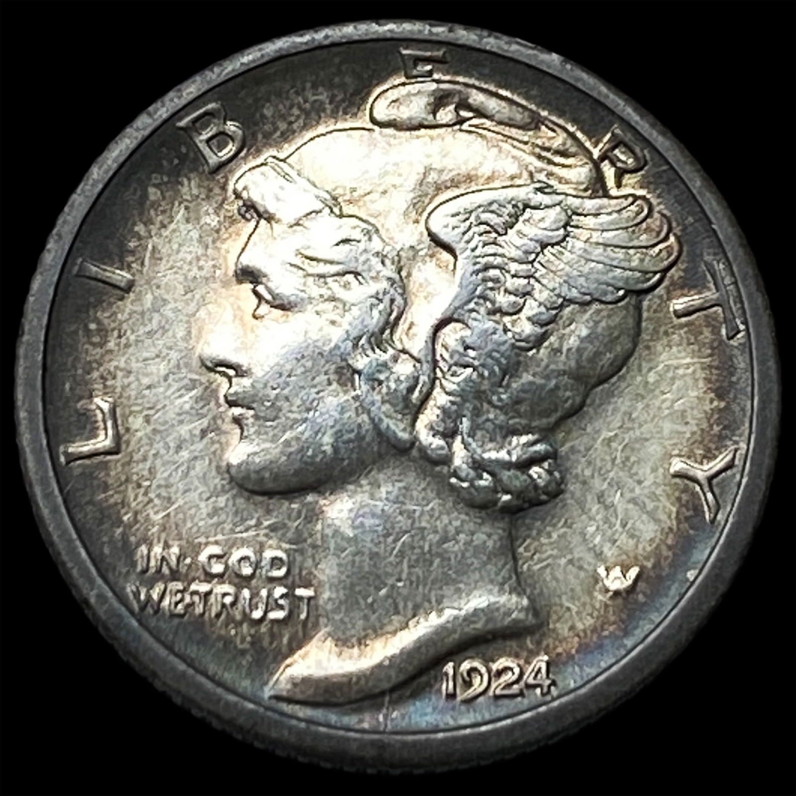 1924-S Silver Mercury Dime UNCIRCULATED (1 of 2)