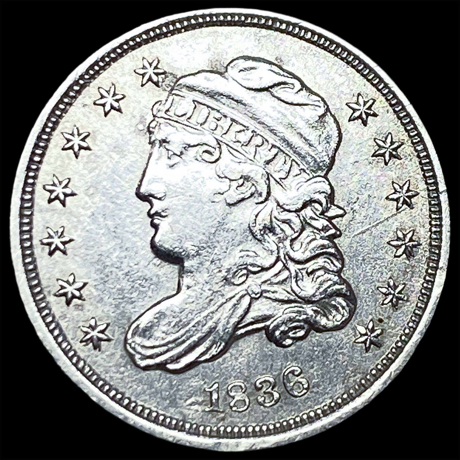 1836 Capped Bust Half Dime UNCIRCULATED: 1836 Capped Bust Half Dime UNCIRCULATED