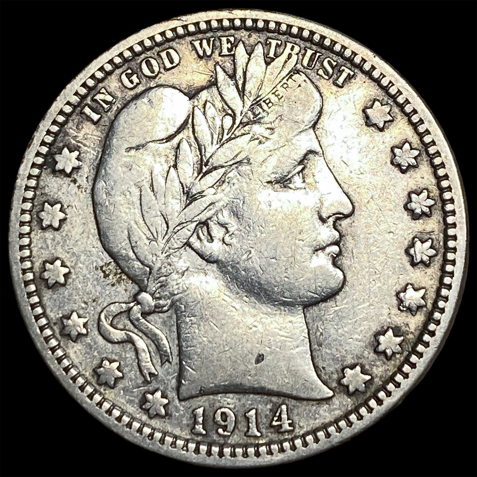 1914 Barber Quarter ABOUT UNCIRCULATED (1 of 2)