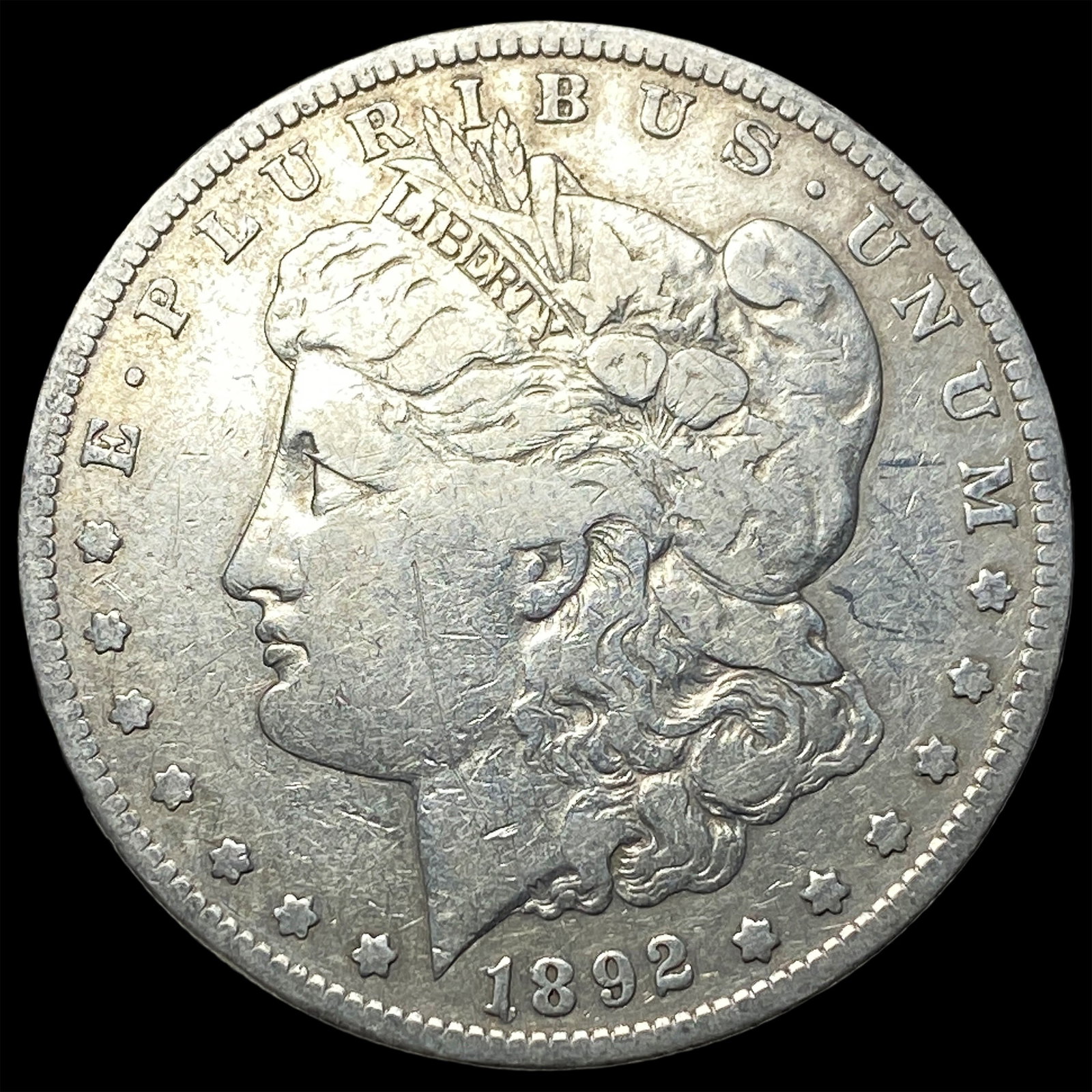 1892-S Silver Morgan Dollar LIGHTLY CIRCULATED: 1892-S Silver Morgan Dollar LIGHTLY CIRCULATED