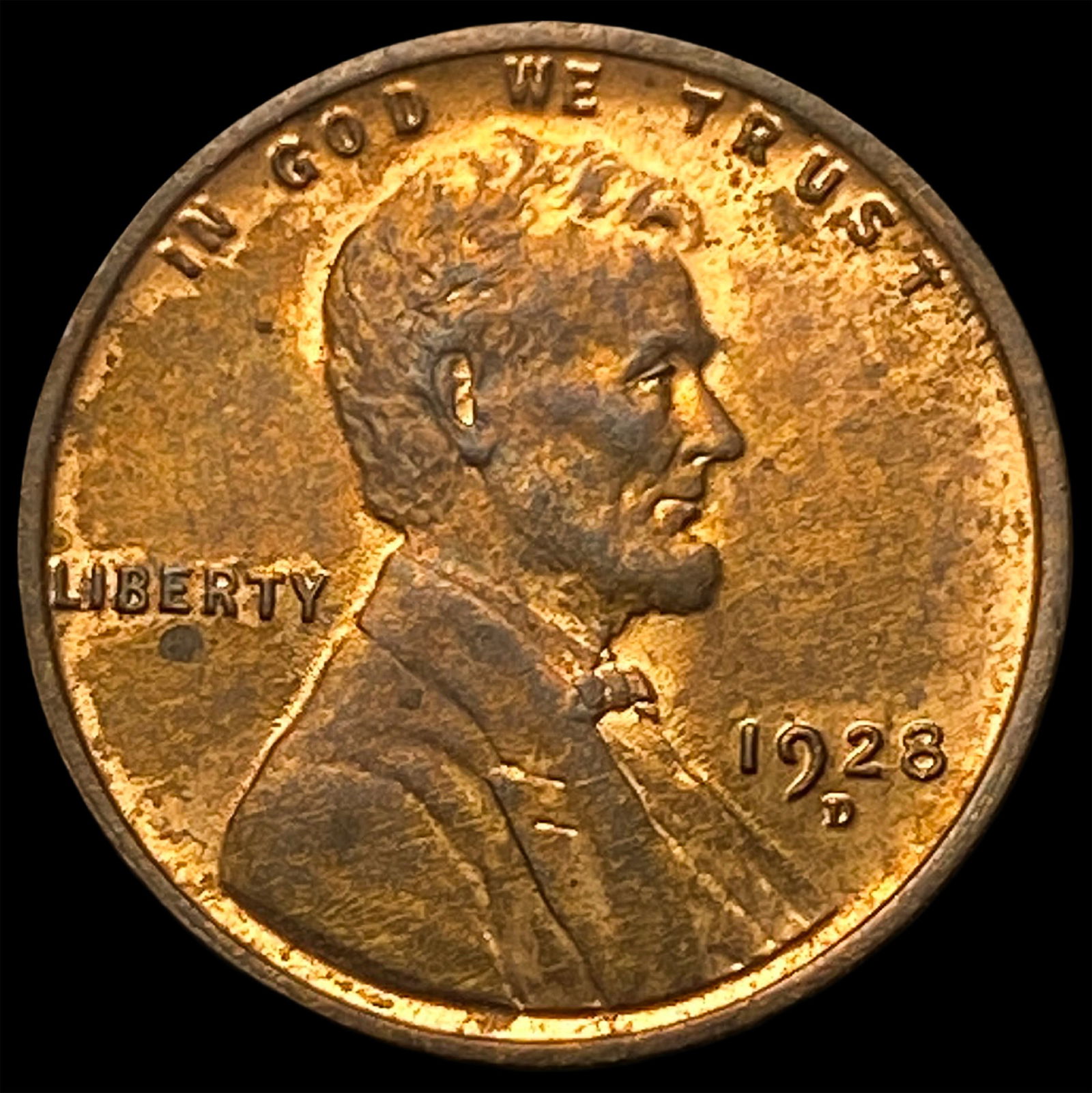 1928-D Lincoln Wheat Cent NEARLY UNCIRCULATED (1 of 2)