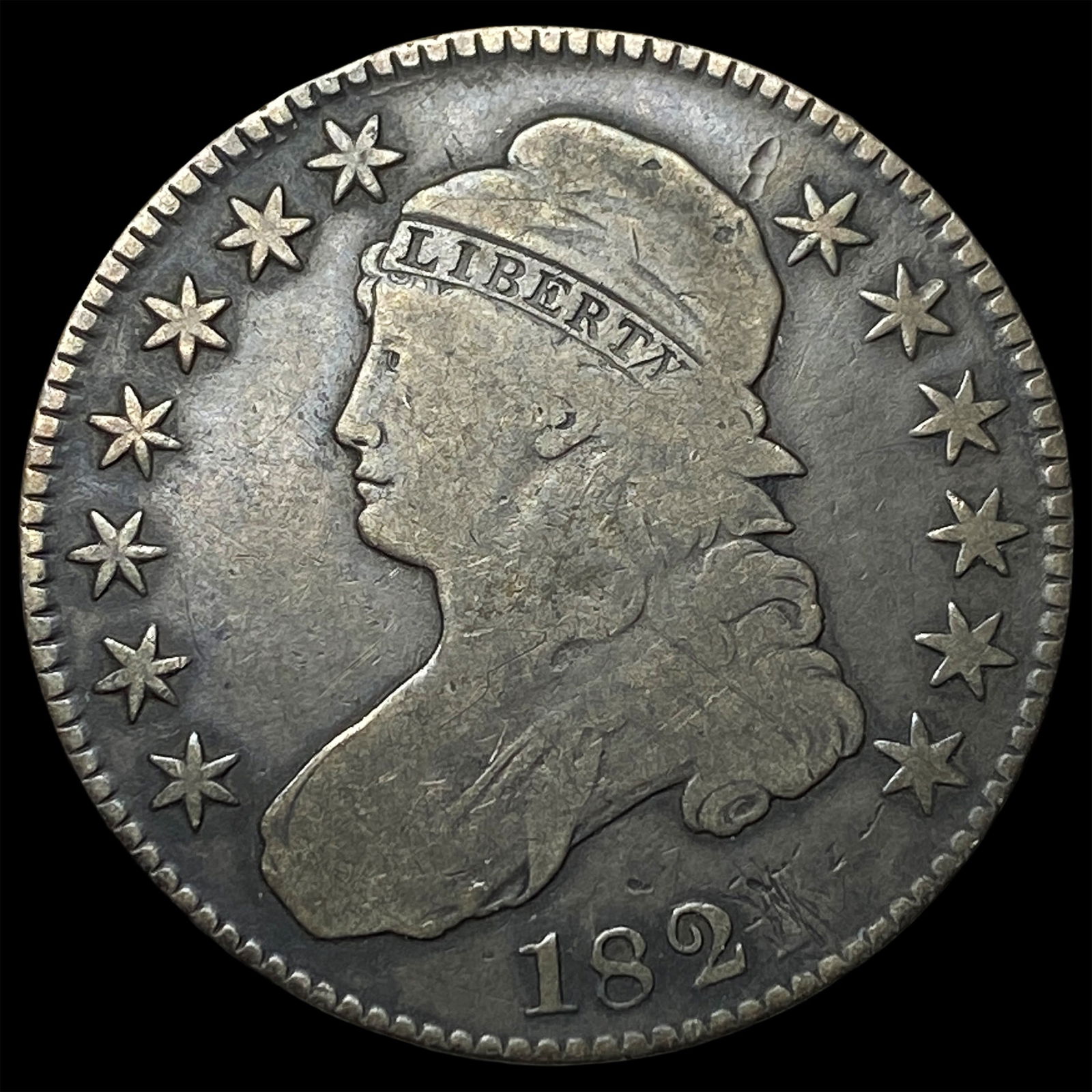 1822 Capped Bust Half Dollar NICELY CIRCULATED: 1822 Capped Bust Half Dollar NICELY CIRCULATED