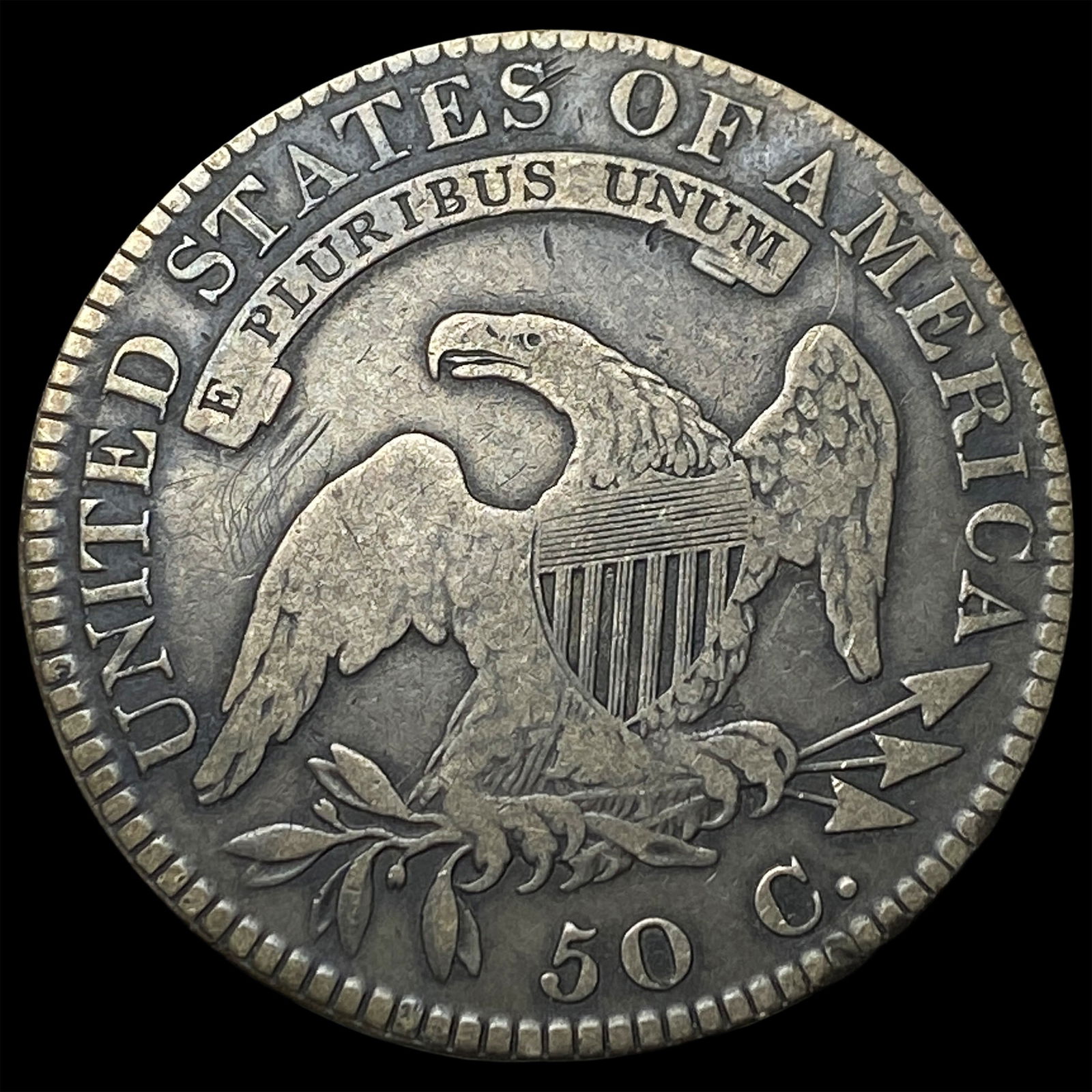 1822 Capped Bust Half Dollar NICELY CIRCULATED - 2