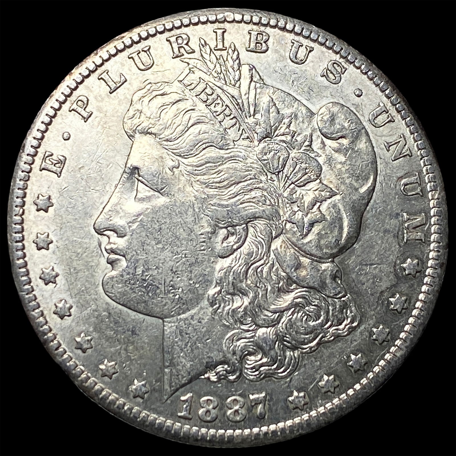 1887-S Silver Morgan Dollar CLOSELY UNCIRCULATED: 1887-S Silver Morgan Dollar CLOSELY UNCIRCULATED
