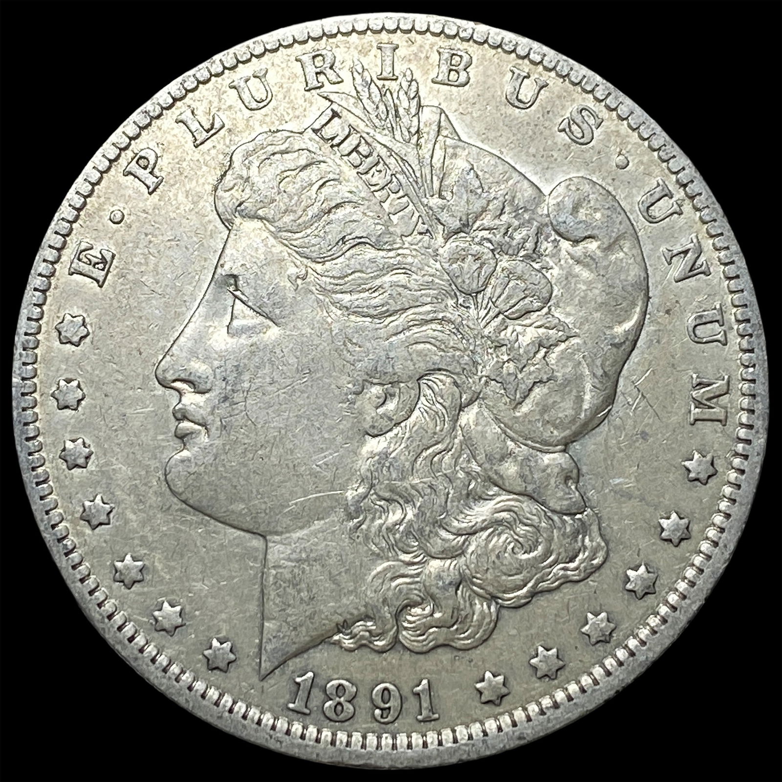 1891-O Silver Morgan Dollar ABOUT UNCIRCULATED: 1891-O Silver Morgan Dollar ABOUT UNCIRCULATED