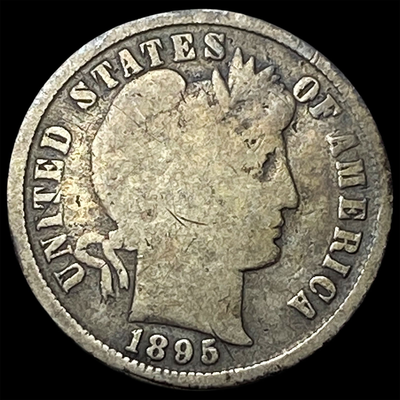 1895-S Silver Barber Dime HIGH GRADE: 1895-S Silver Barber Dime HIGH GRADE