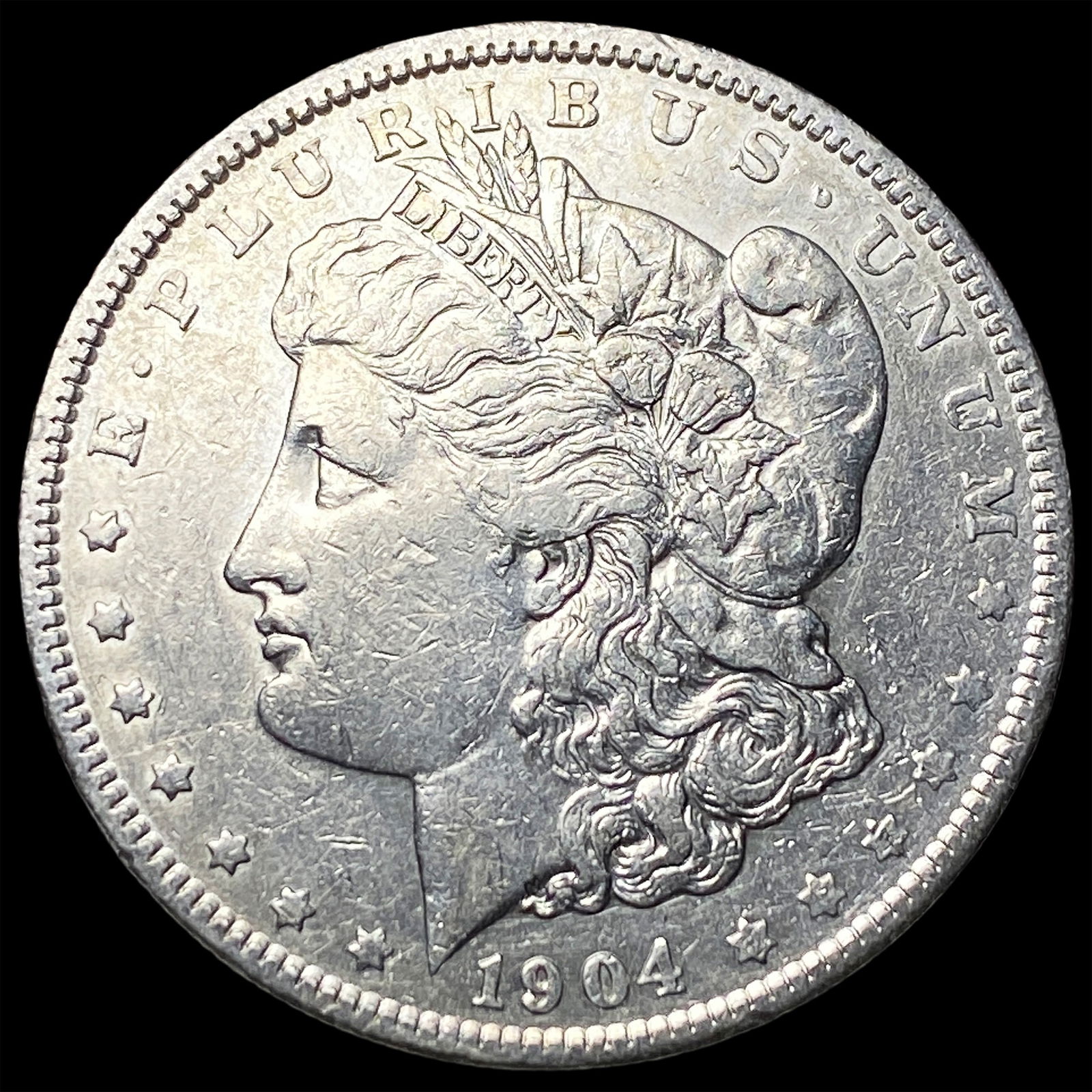 1904 Morgan Silver Dollar CLOSELY UNCIRCULATED: 1904 Morgan Silver Dollar CLOSELY UNCIRCULATED