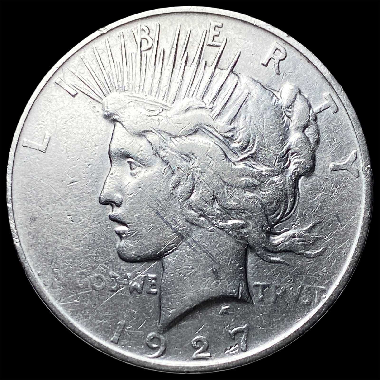 1927 Silver Peace Dollar LIGHTLY CIRCULATED: 1927 Silver Peace Dollar LIGHTLY CIRCULATED