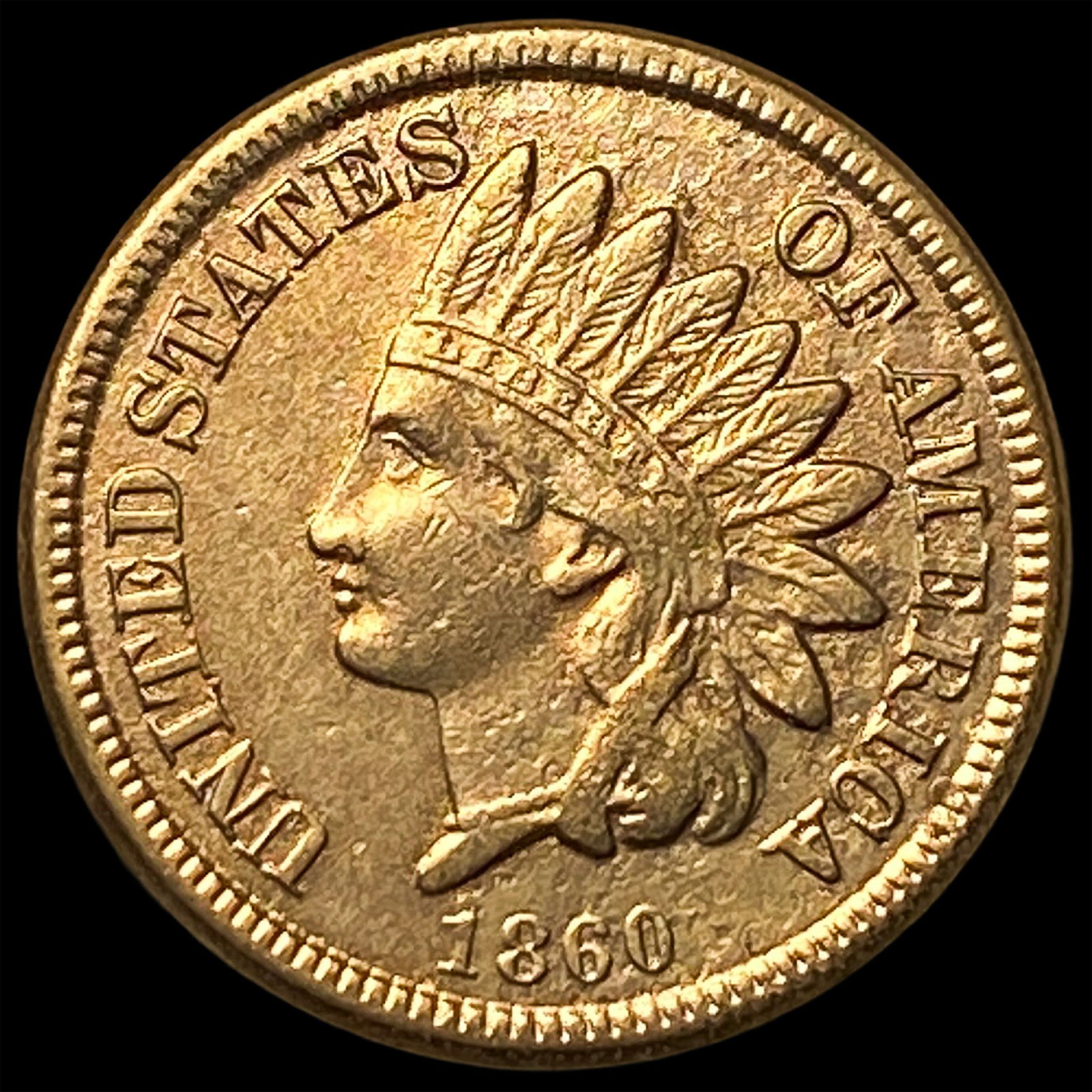 1860 Indian Head Cent CHOICE AU: 1860 Indian Head Cent CHOICE AU