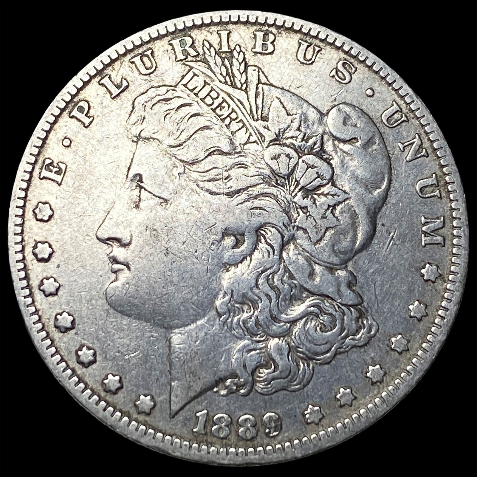 1889 Silver Morgan Dollar LIGHTLY CIRCULATED: 1889 Silver Morgan Dollar LIGHTLY CIRCULATED