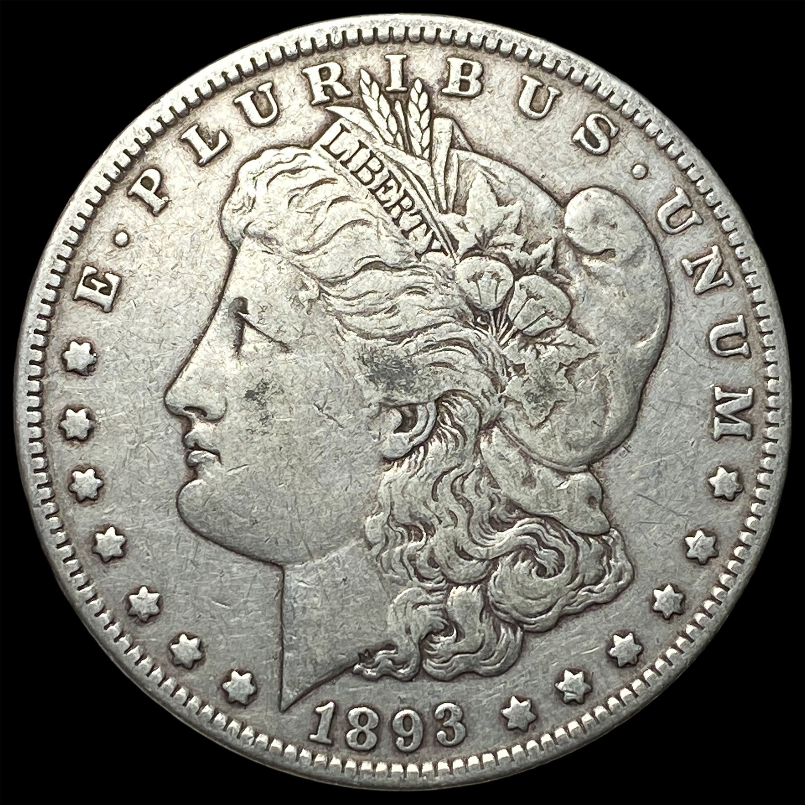 1893 Silver Morgan Dollar LIGHTLY CIRCULATED: 1893 Silver Morgan Dollar LIGHTLY CIRCULATED