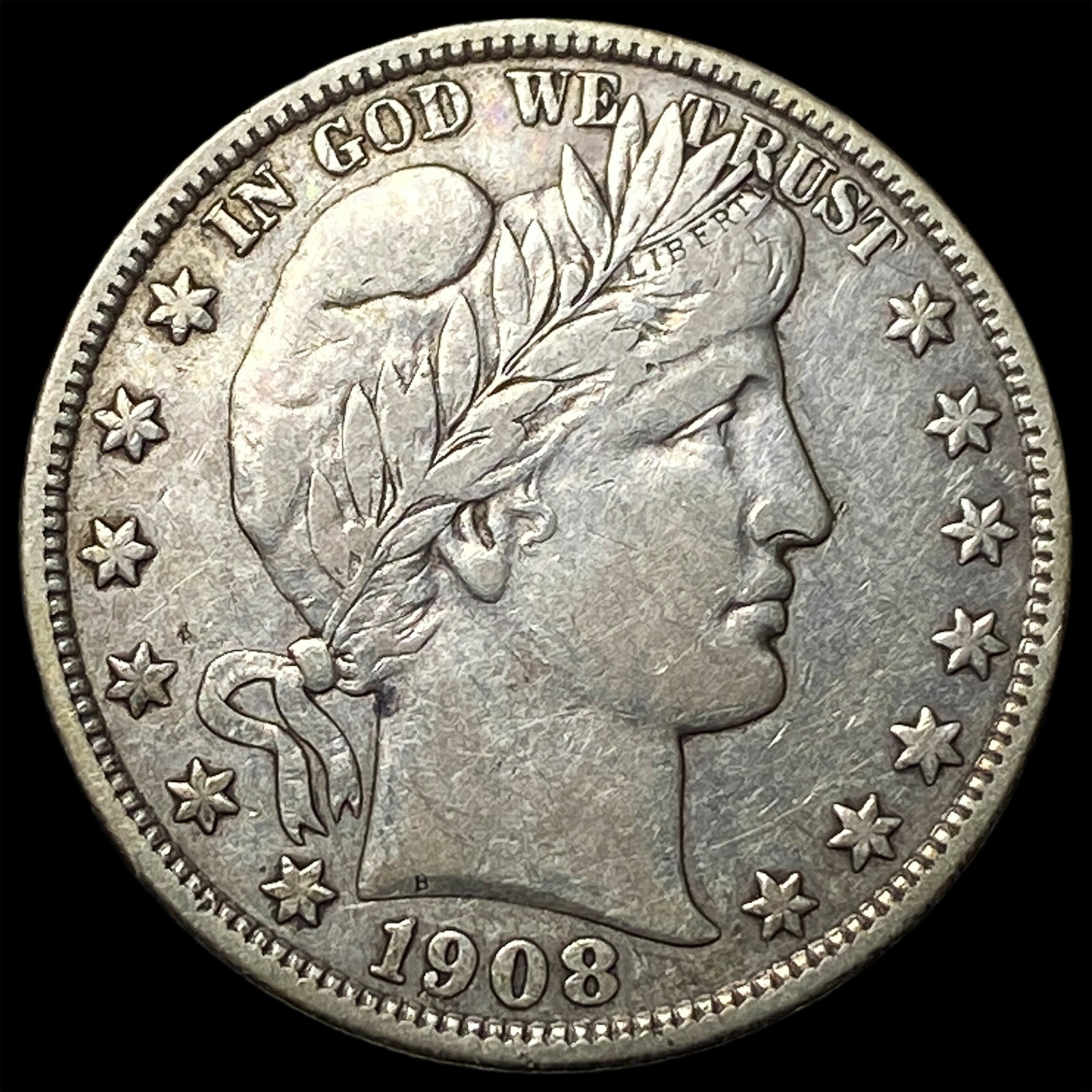 1908-D Silver Barber Half Dollar NEARLY UNCIRCULATED (1 of 2)