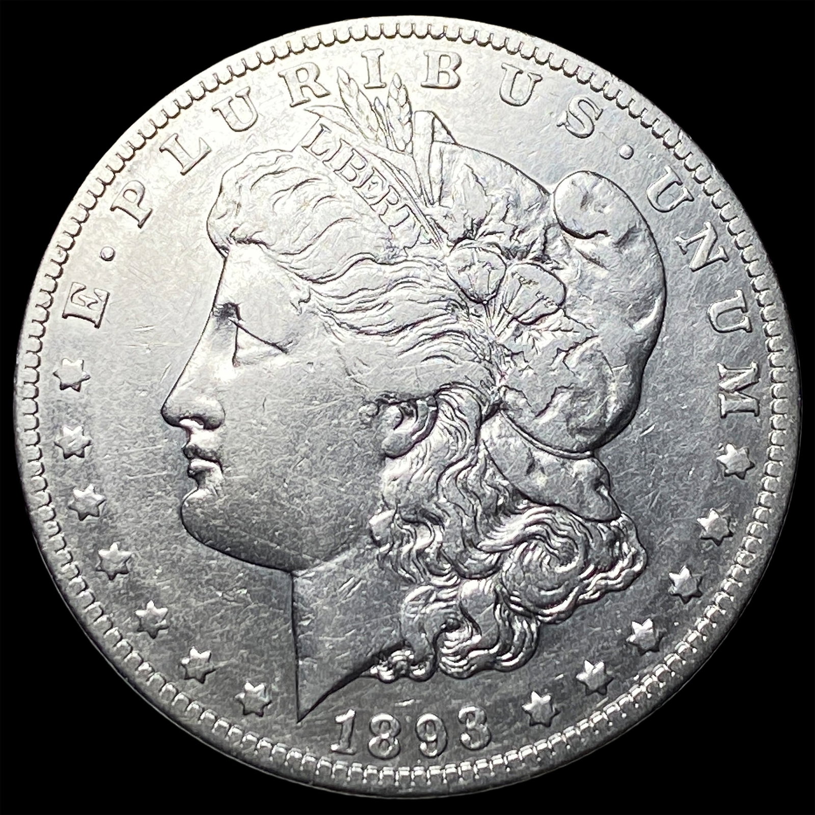 1893-O Silver Morgan Dollar NEARLY UNCIRCULATED: 1893-O Silver Morgan Dollar NEARLY UNCIRCULATED