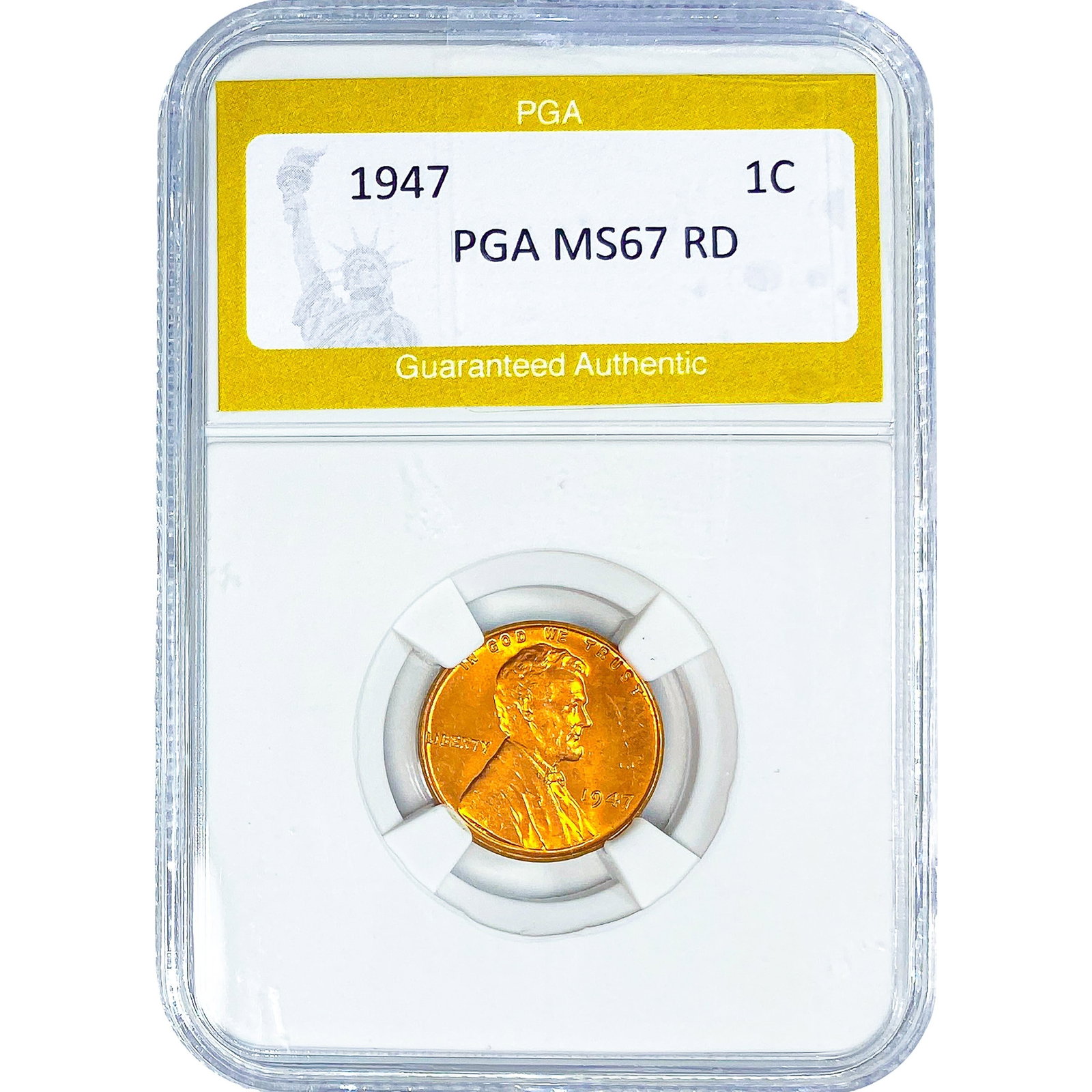 1947 Wheat Cent PGA MS67 RD: 1947 Wheat Cent PGA MS67 RD